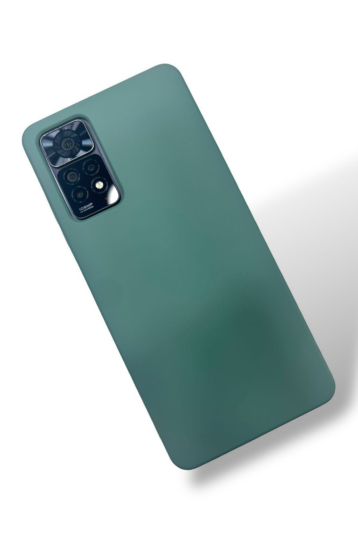 Merwish Xiaomi Redmi Note11 Pro Uyumlu Içi Kadife Soft Lansman Silikon Kılıf Kapak Haki