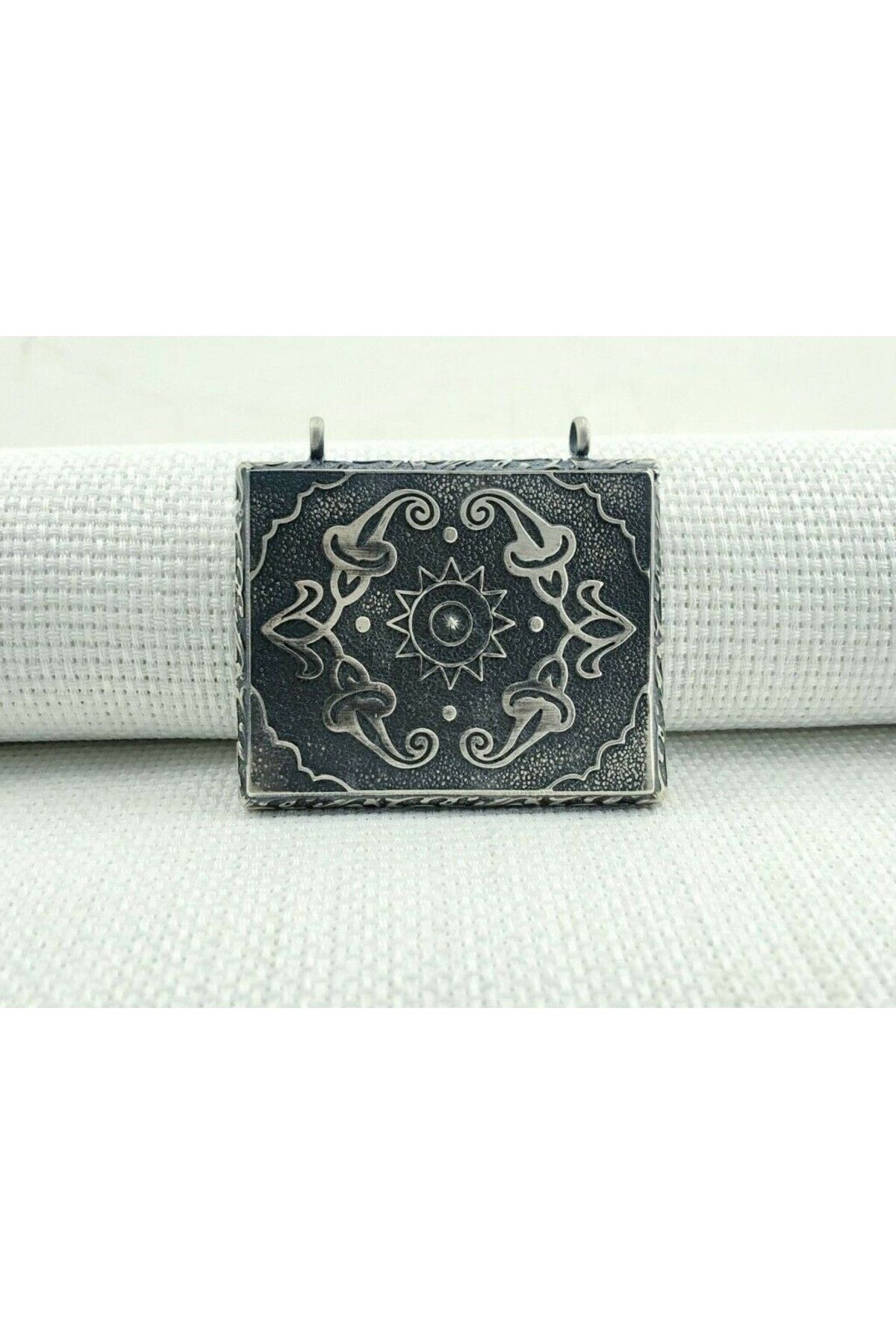 shop Güneş Simgeli Cevşeni Kebir Dualı 925 Ayar Gümüş Erkek Kolye Ucu