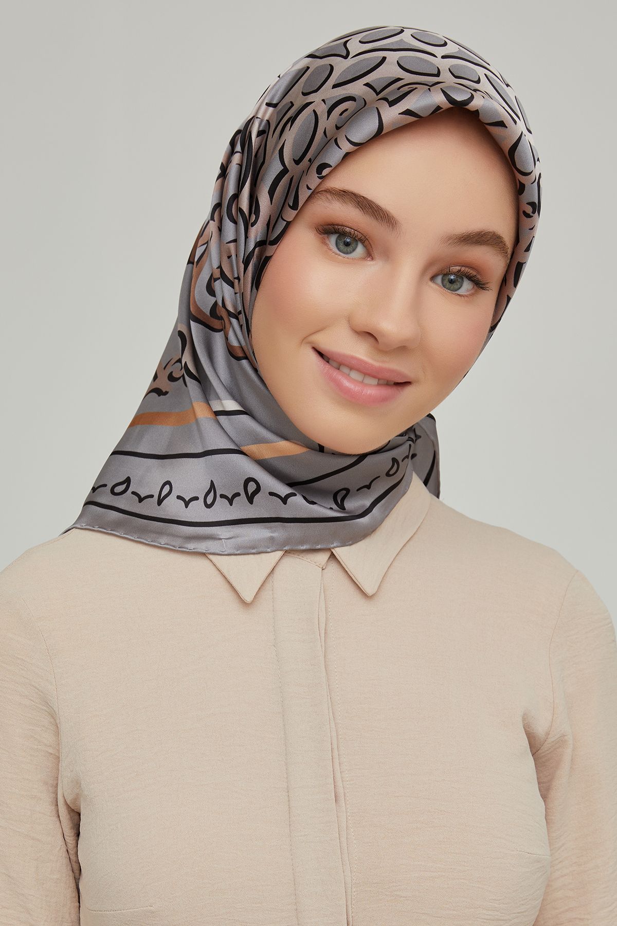 Armine ARMİNE İPEK EŞARP 8650D (TWİLL) (NOSTALJİ)-31