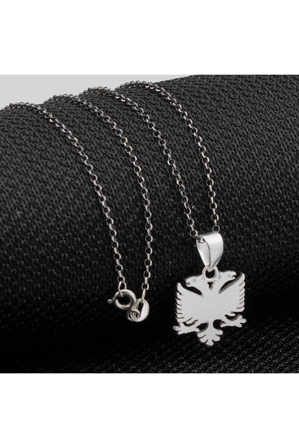 shop Çift Başlı Kartal 925 Ayar Gümüş Kolye
