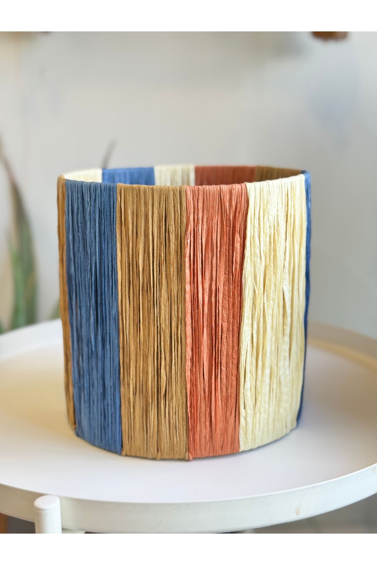 Candlebeedesign Renkli Hasır Abajur Başlık 20'lik