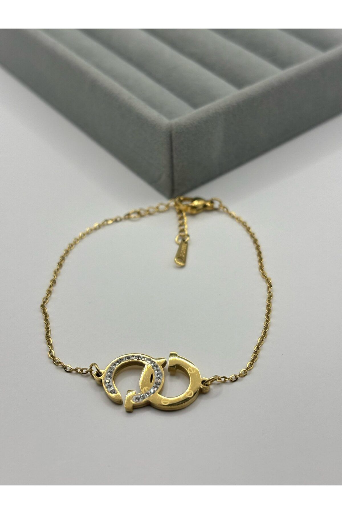 cheini Çelik Gold Bileklik