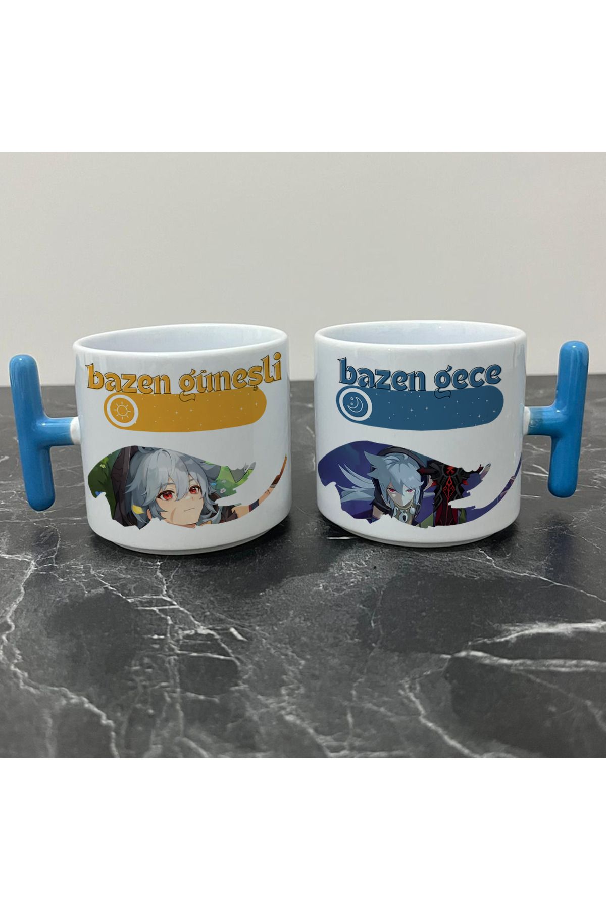 Define Moyas Genshin Impact Razor Kupa Bardak - Genshin Impact Güneşli Gece Serisi