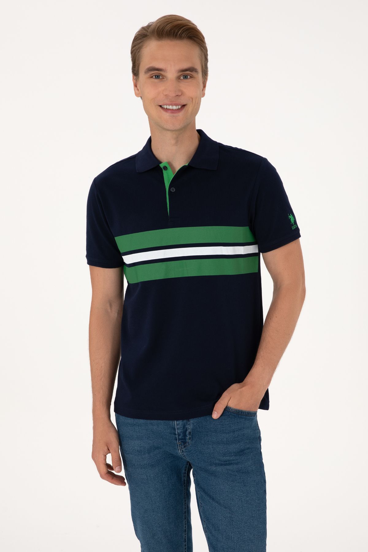 U.S. Polo Assn. Erkek Lacivert Tişört 50306808-VR033