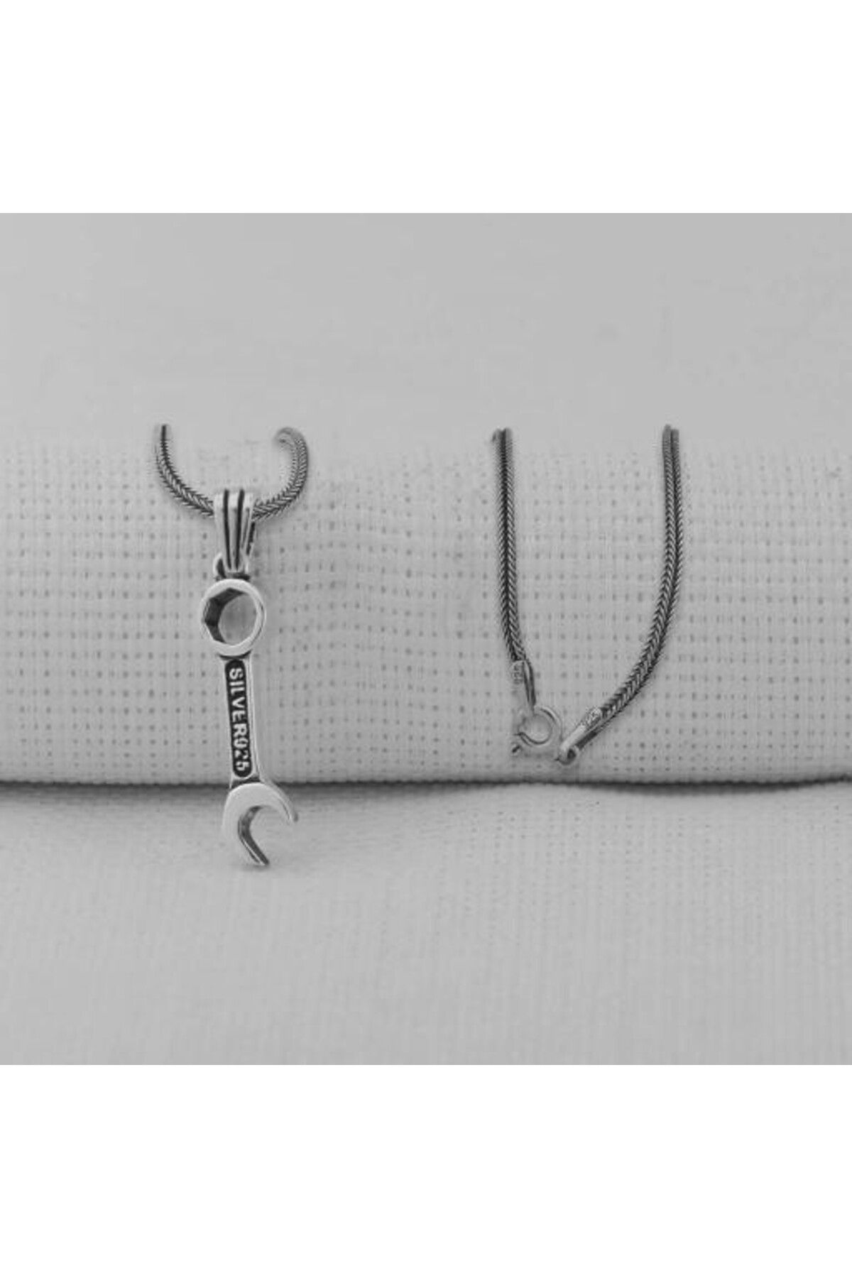shop Tamir Anahtarı 925 Ayar Gümüş Erkek Kolye
