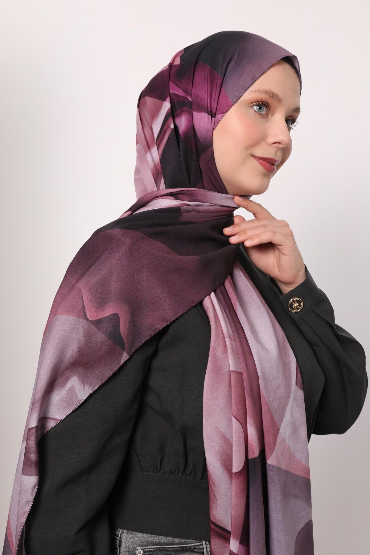 Levidor Soyut Desen Love Şal