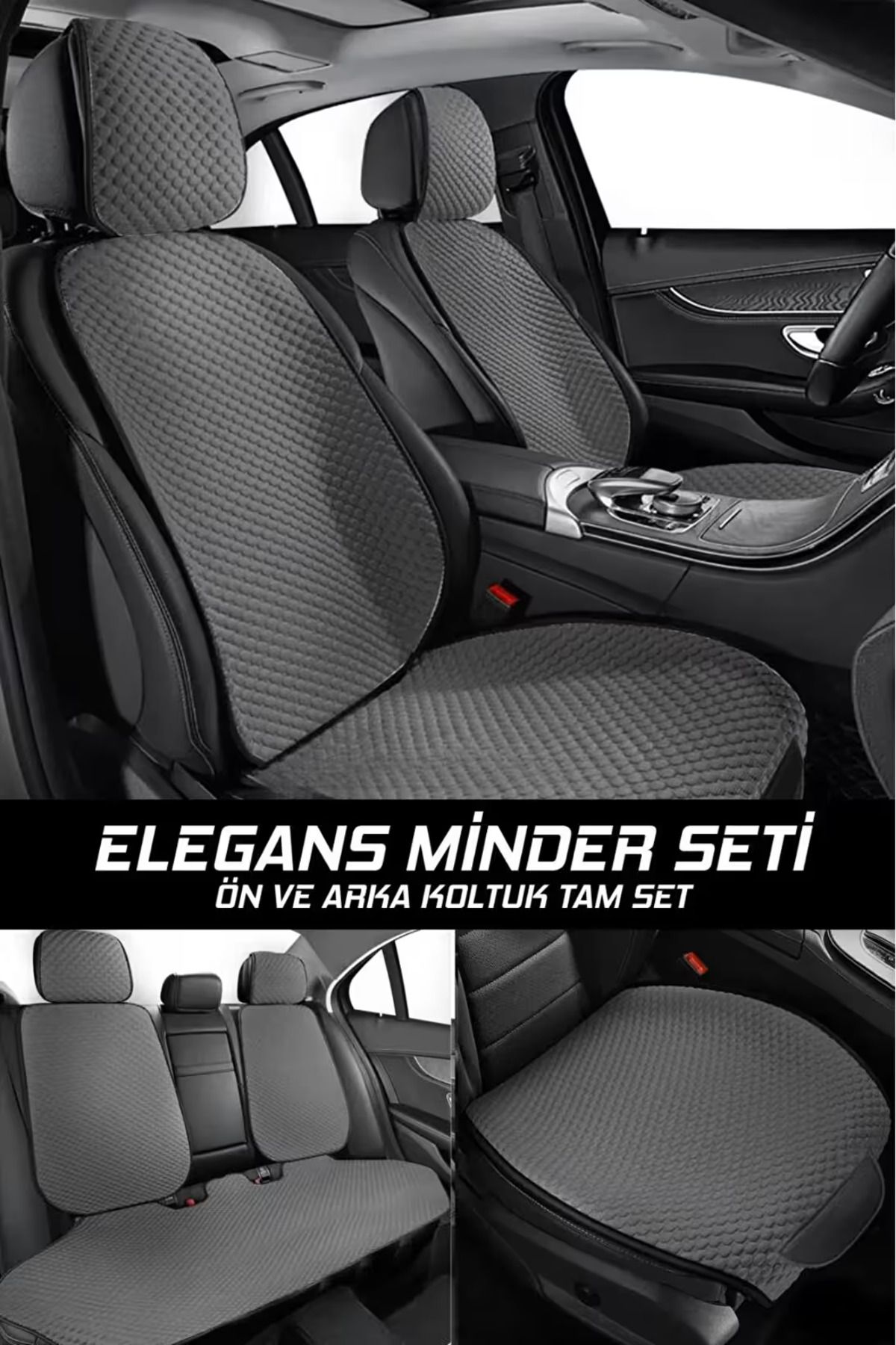 KURRA STORE Nissan Qashqai +2 1.5 Dci Tekna Connect Glassro 2010 UYUMLU OTO KOLTUK MİNDERİ TAM SET FÜME