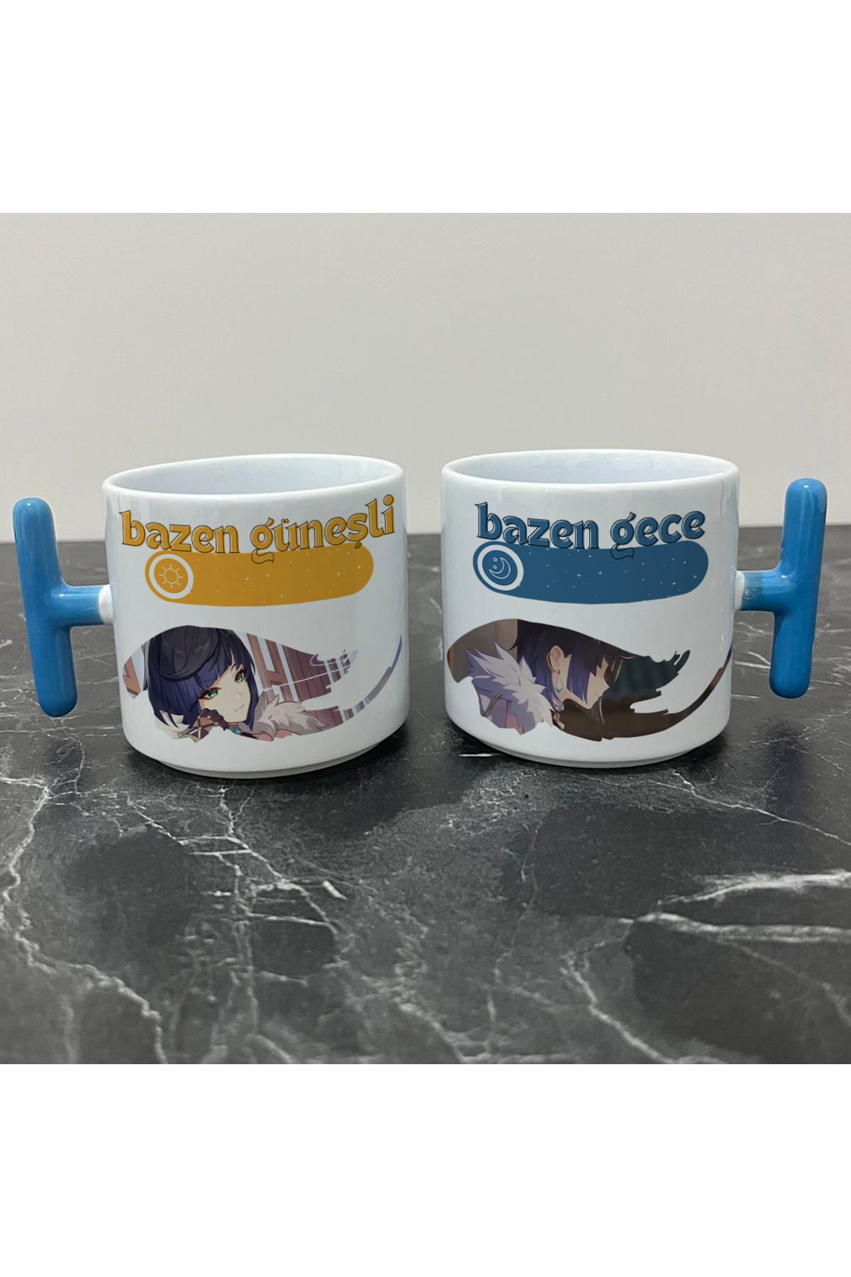 Define Moyas Genshin Impact Yelan Kupa Bardak - Genshin Impact Güneşli Gece Serisi