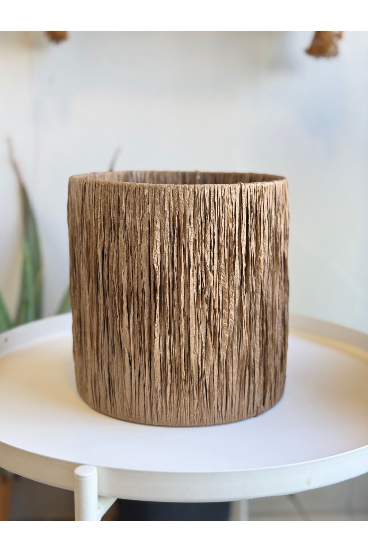 Candlebeedesign Koyu Hasır Abajur Başlık 20'lik