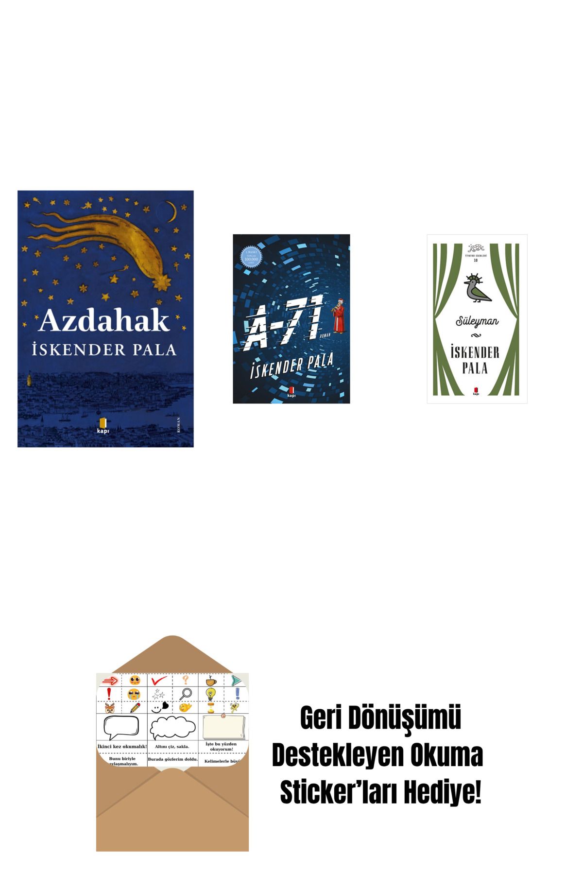 Alfa Yayınları Azdahak + A-71 + Süleyman (Ciltli) + Okuma Sticker'ları