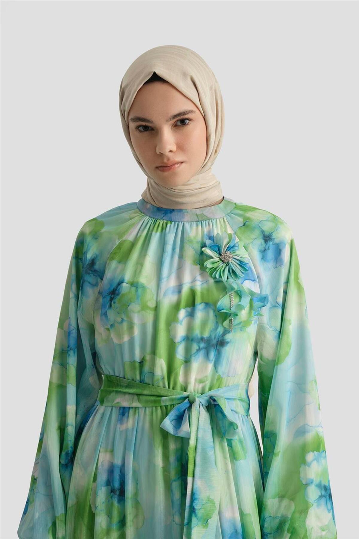 Armine-Rochie cu model 25YD4018 Albastru 4