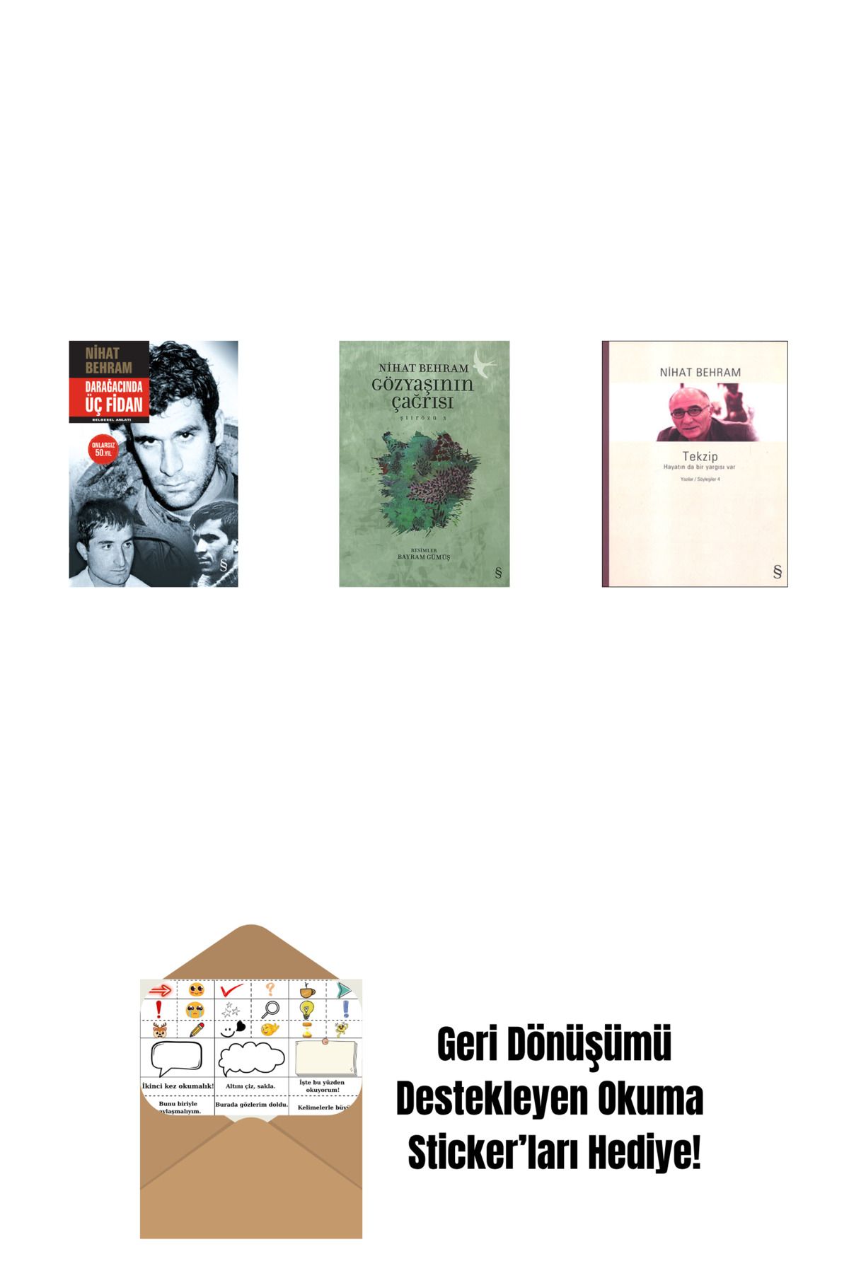 Alfa Yayınları Darağacında Üç Fidan (Ciltli) + Gözyaşının Çağrısı + Tekzip + Okuma Sticker'ları