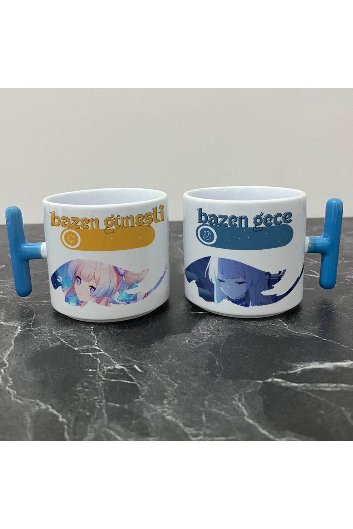 Define Moyas Genshin Impact Kokomi Kupa Bardak - Genshin Impact Güneşli Gece Serisi