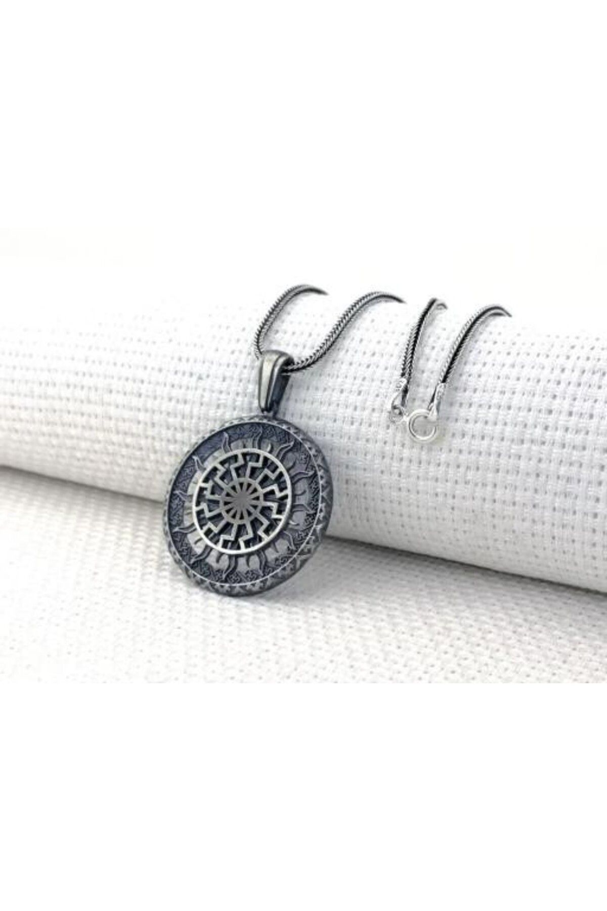 shop Svarog Slav Güneş Tanrısı 925 Ayar Gümüş Erkek Kolye