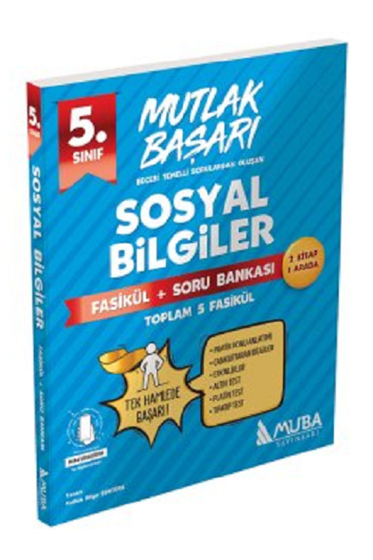 Evrensel İletişim Yayınları 5.Sınıf Muba Mutlak Başarı Sosyal Bilgiler Fasikül + Soru Bankası / 2 Kitap 1 Arada / 5 Fasikül