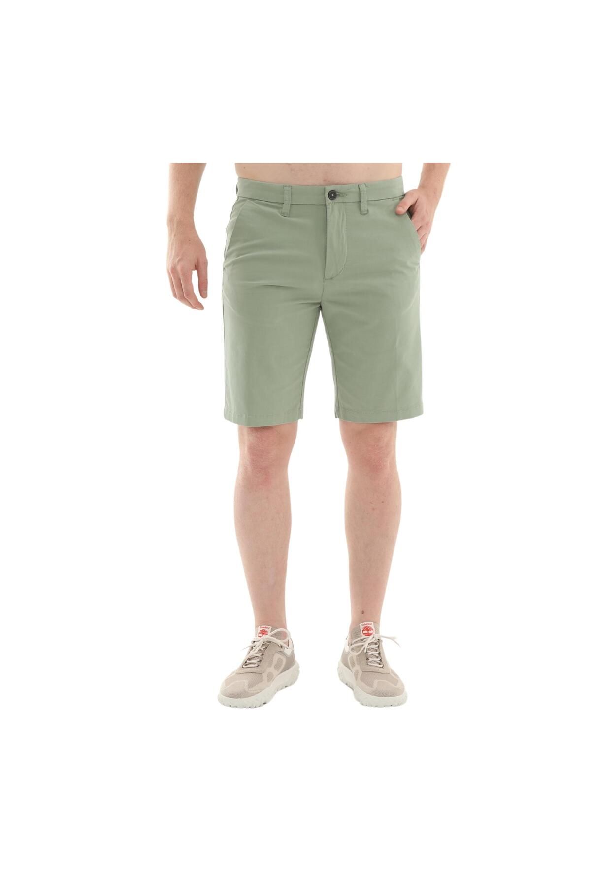 Timberland B0A2DFMEC61-R Timberland Claremont Twill Chino Short Erkek Şort Ve Kapri Yeşil