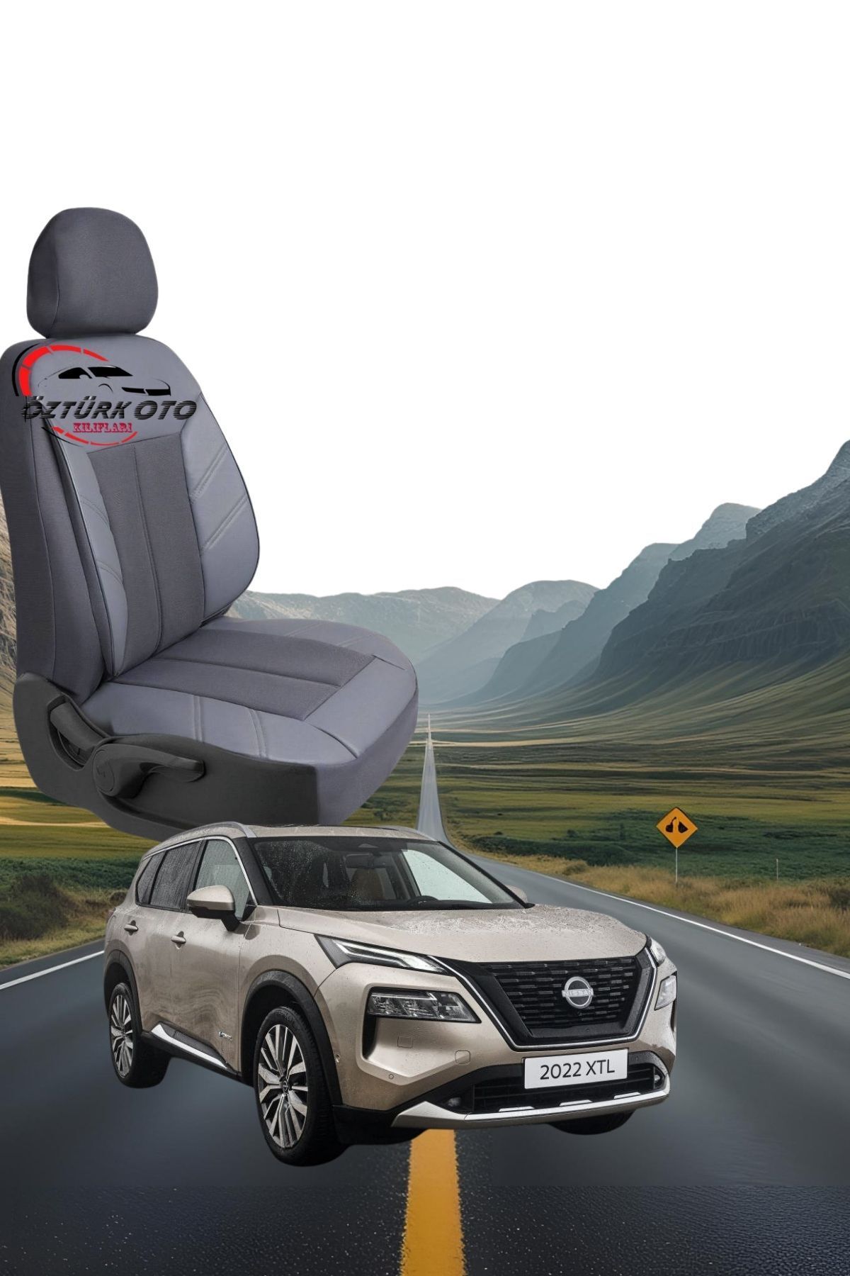 MEVLÜT ÖZTÜRK OTO KILIFLARI Akik Serisi Nissan X-trail Tam Set Oto Koltuk Kılıfı