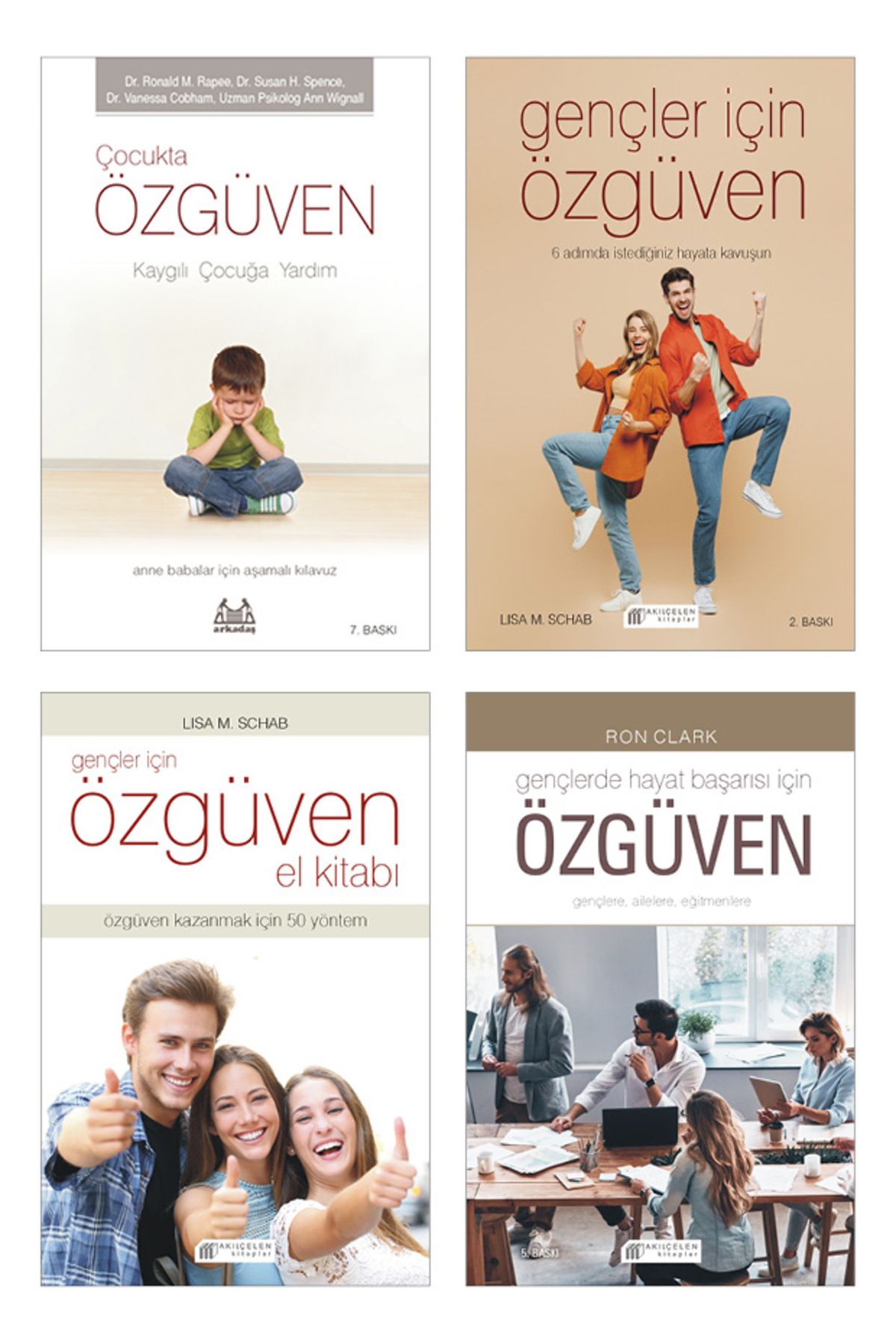 Arkadaş Yayınları Gençler İçin Özgüven Seti - Çocukta Özgüven Kaygılı Çocuğa Yardım, Gençler İçin Özgüven, Gençler İçi