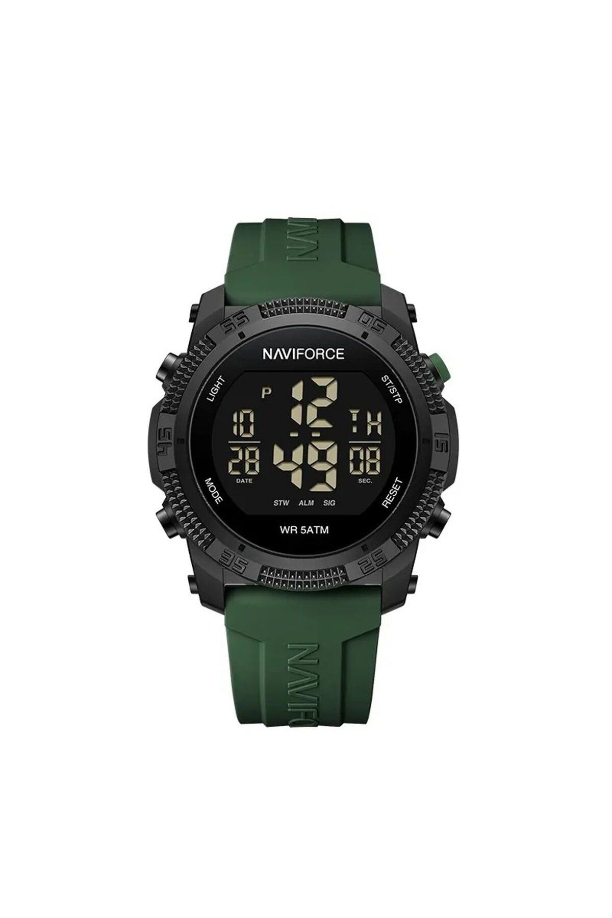 Naviforce Dijital Yeşil Silikon Kordon Unisex Kol Saati 2113
