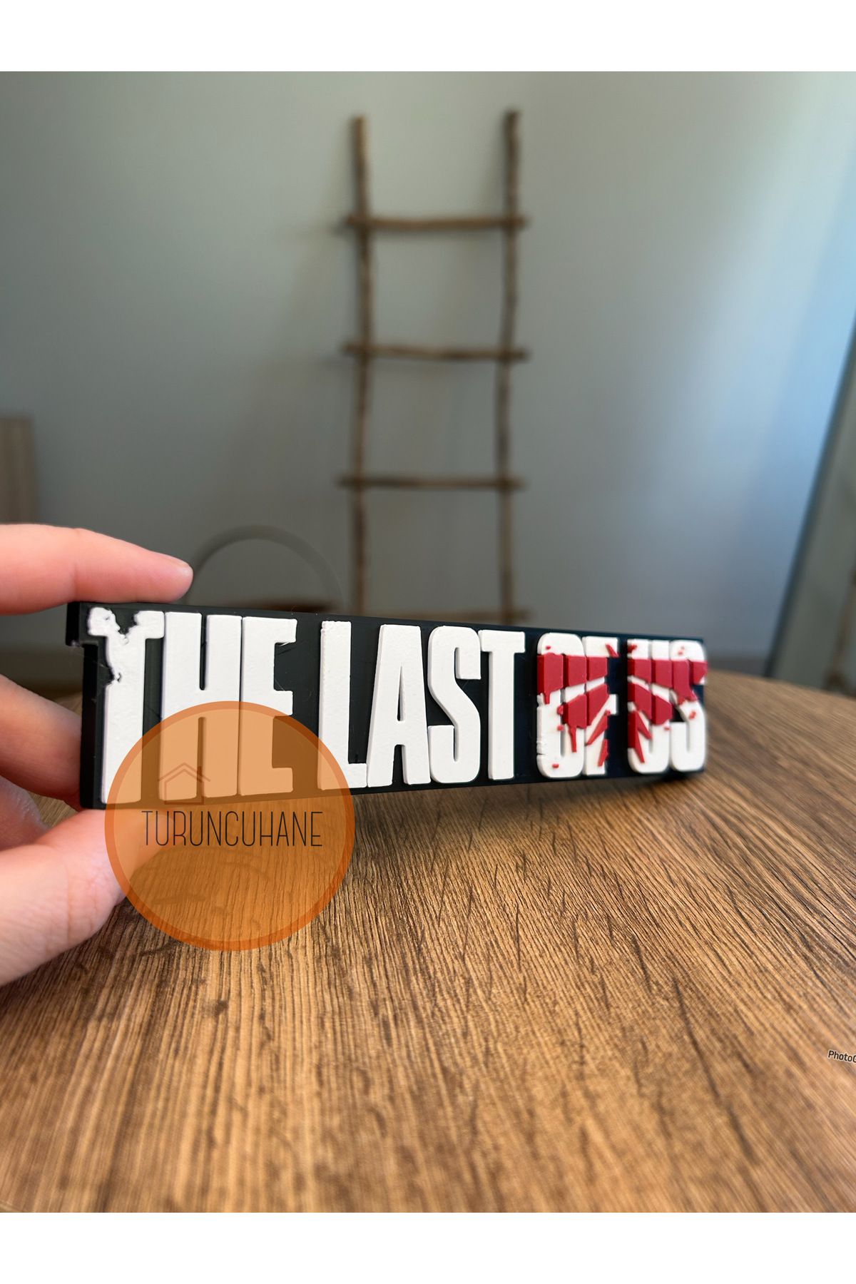 TURUNCUHANE The Last Of Us Logo Masa Üstü Dekor Gamer Hediyelik Figür