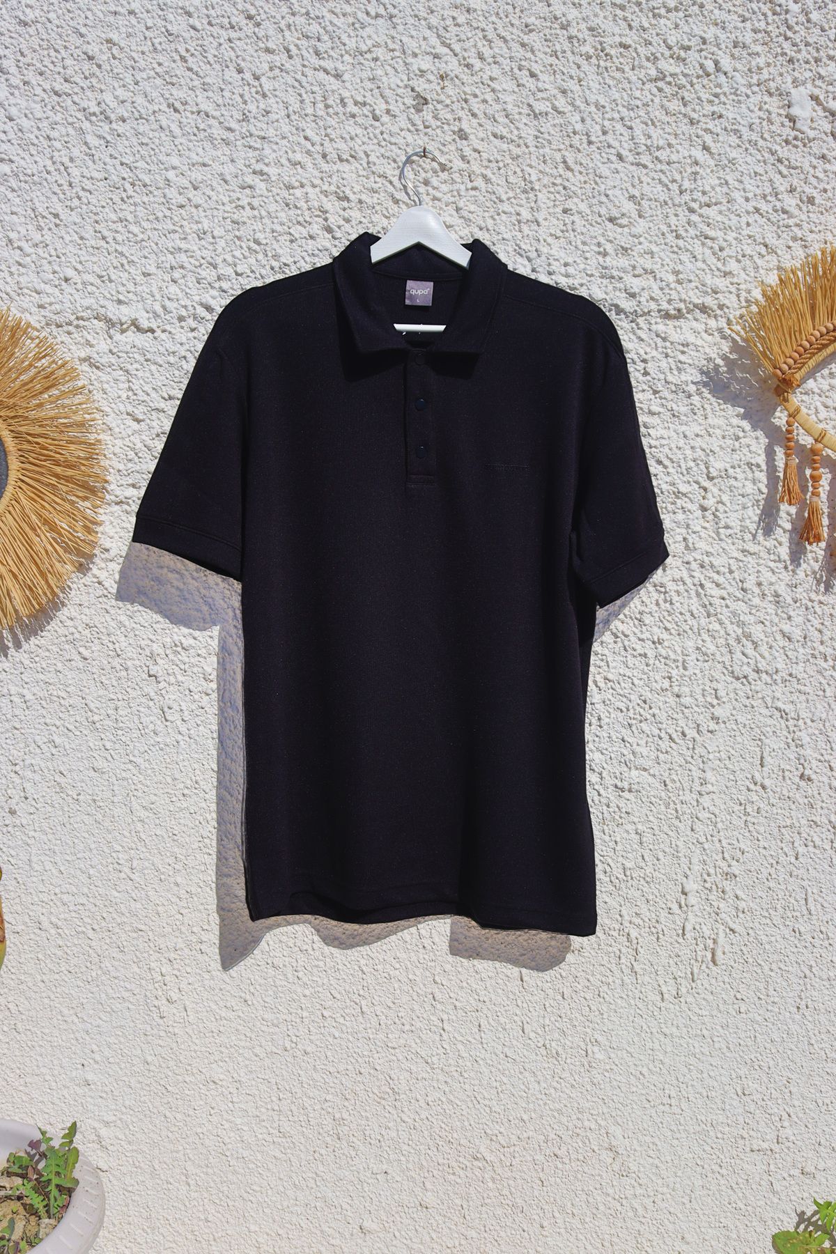 Bea Siyah polo yaka T-shirt