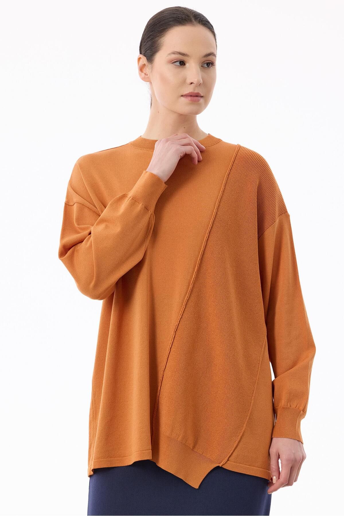 Tığ Triko Örgü Detaylı Rayon Tunik SOMON