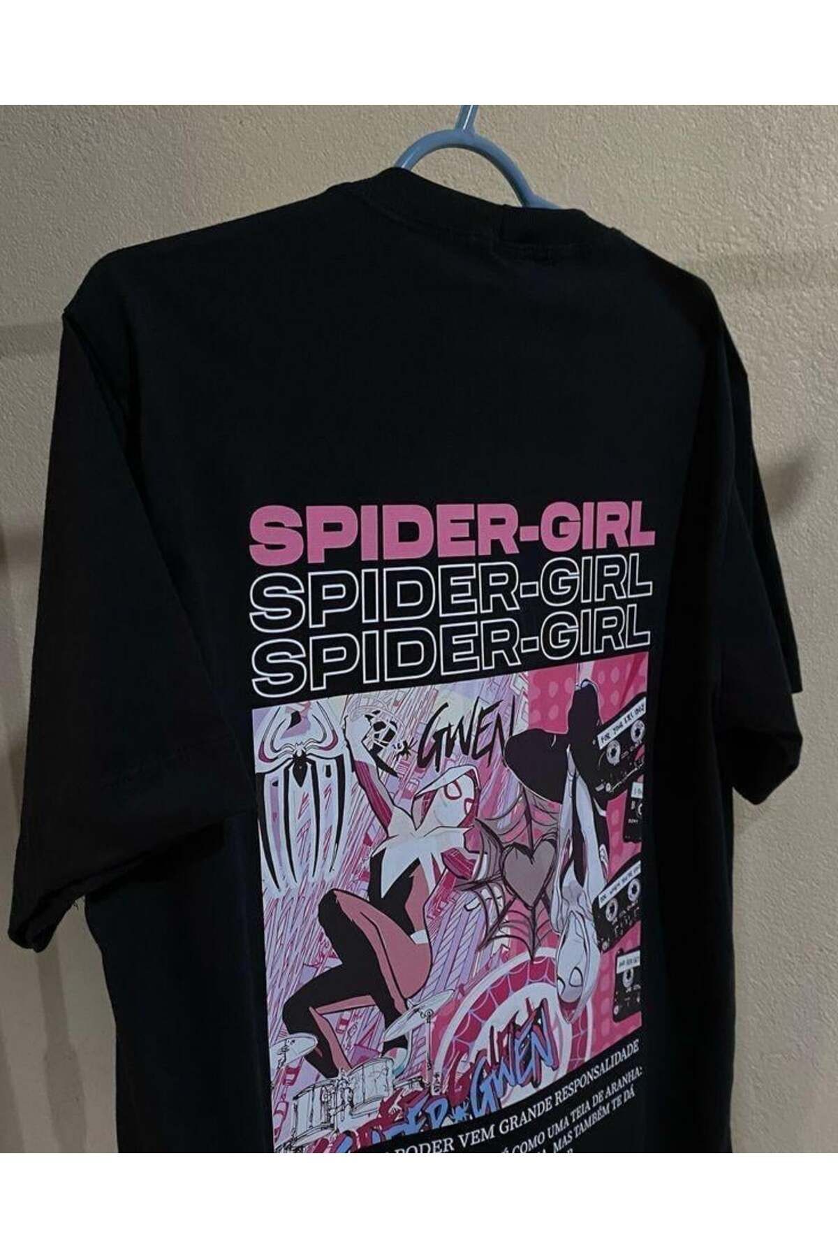 Wisevelya Spider Girl Baskılı Tişört