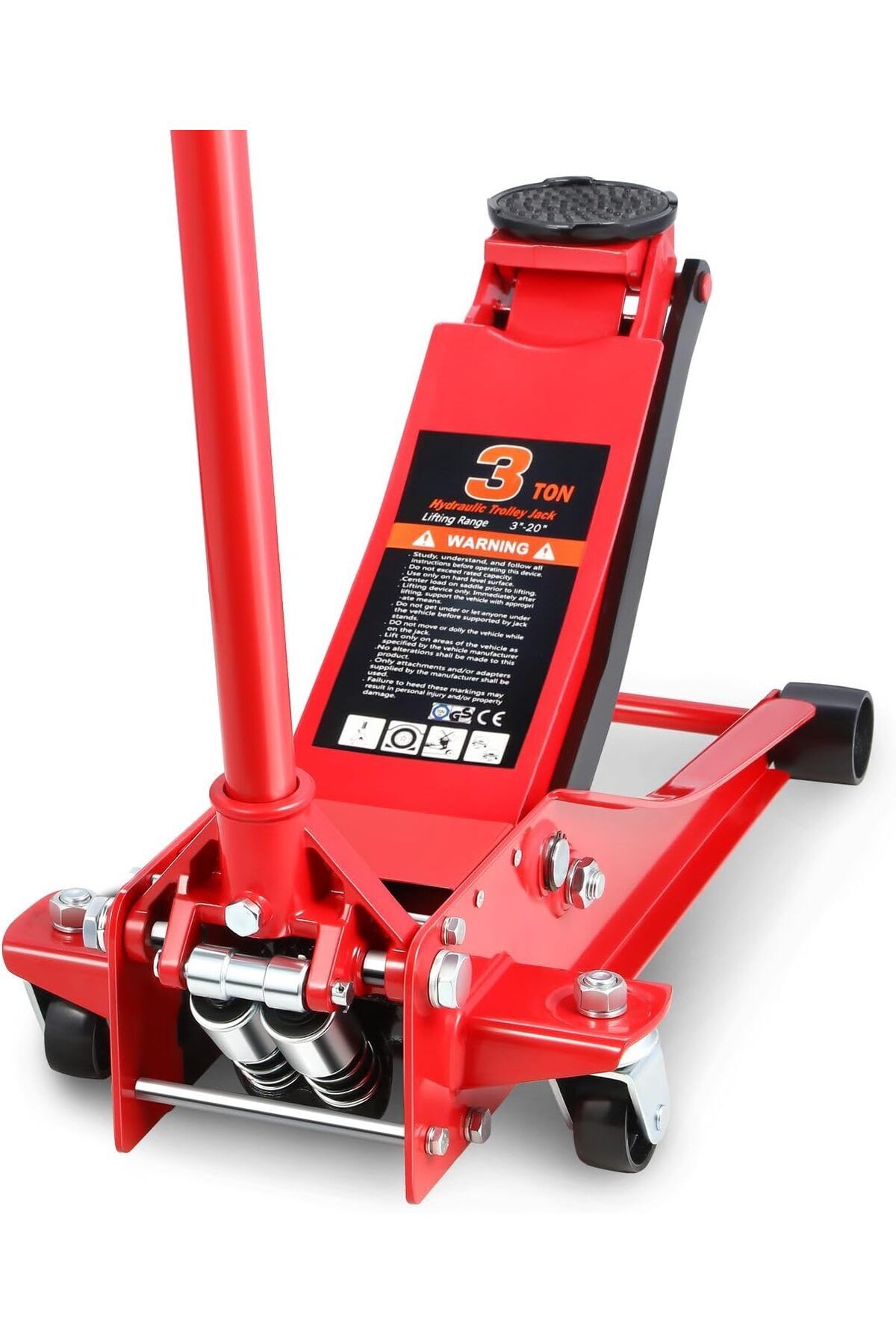 رافعة سيارة هيدروليكية أرضية 3 طن من BUNCA – مع حقيبة نقل، تصميم متين، مناسبة للورش والمنزل والسفر