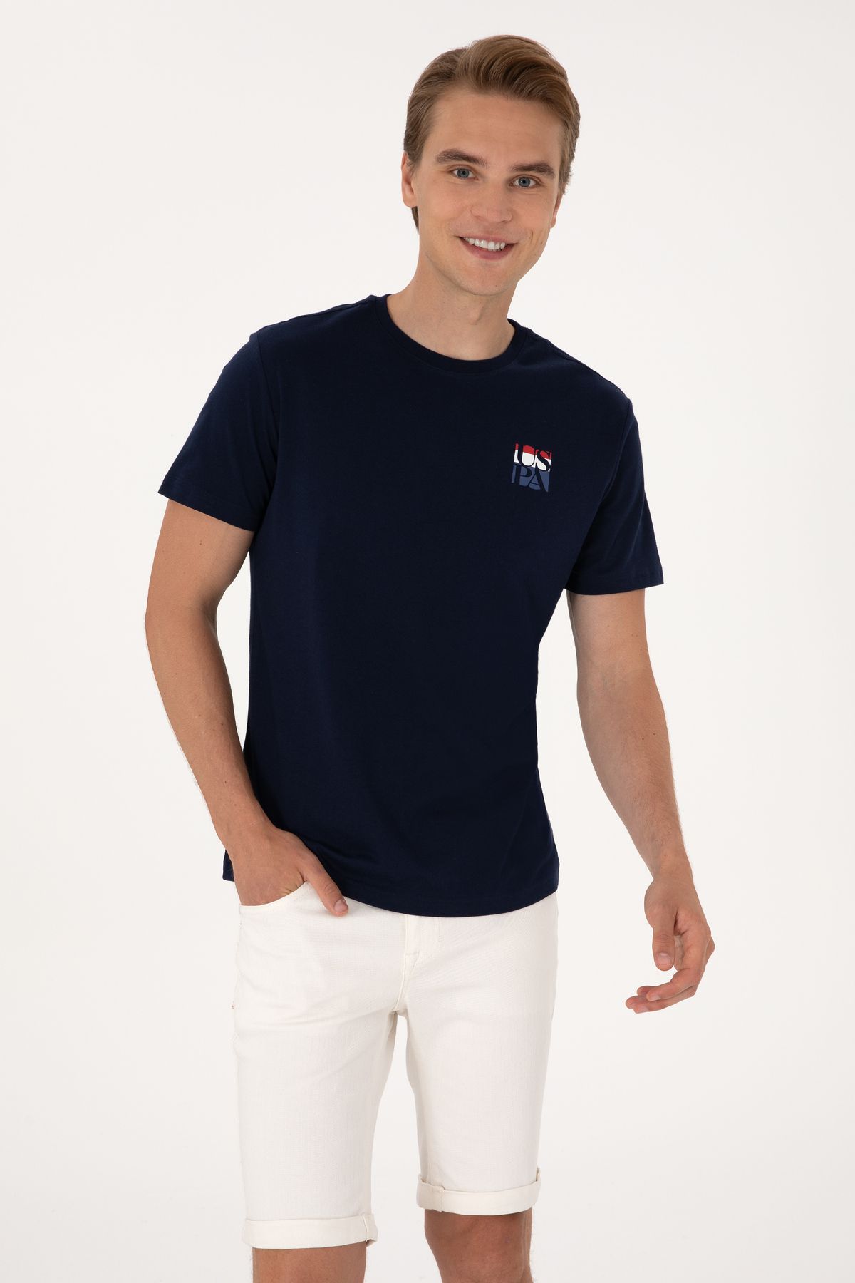 U.S. Polo Assn. Erkek Lacivert Tişört 50306911-VR033