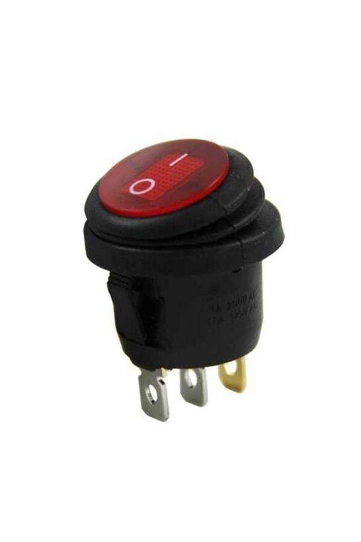 Zayla IC-131W Yuvarlak 220 Volt Işıklı Su Geçirmez On/Off Anahtar