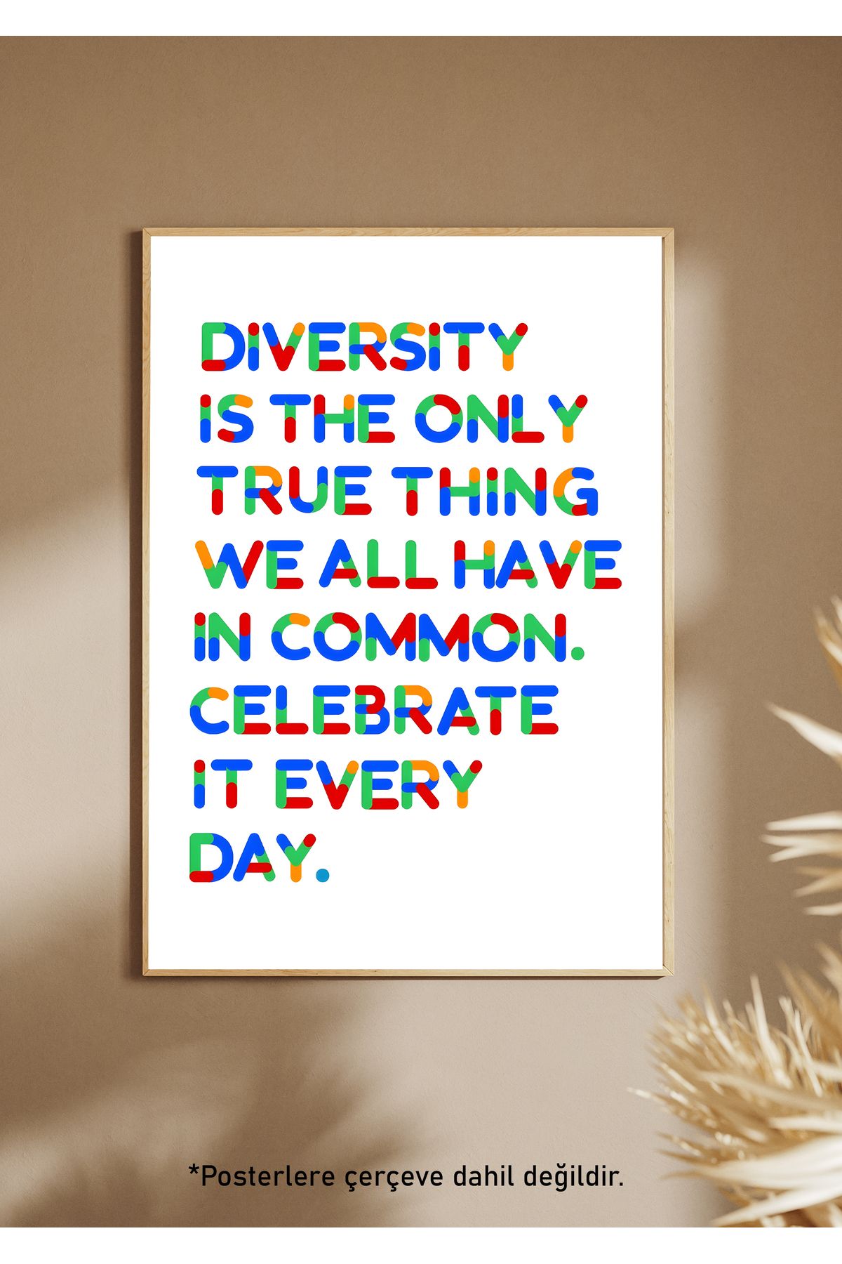 One Little Happiness DIVERSITY Poster Estetik Duvar Posteri , Çerçevesiz Poster
