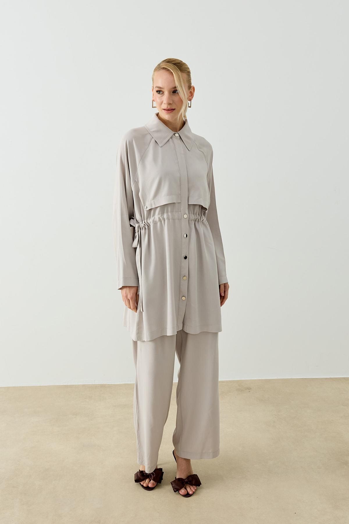 Hilay NEW STELLA PANTOLONLU TAKIM GRİ