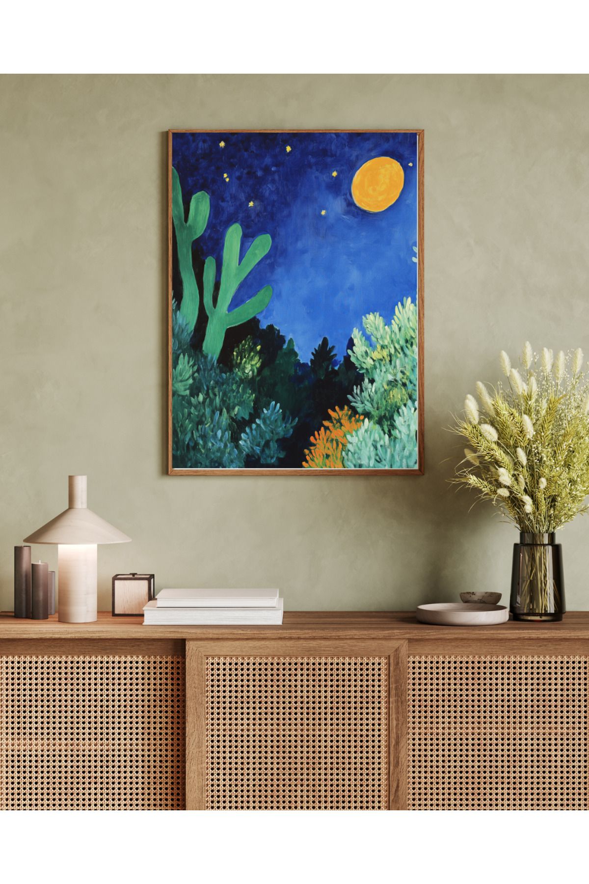 woodhomeworks tek parça salon ofis dekor tablo