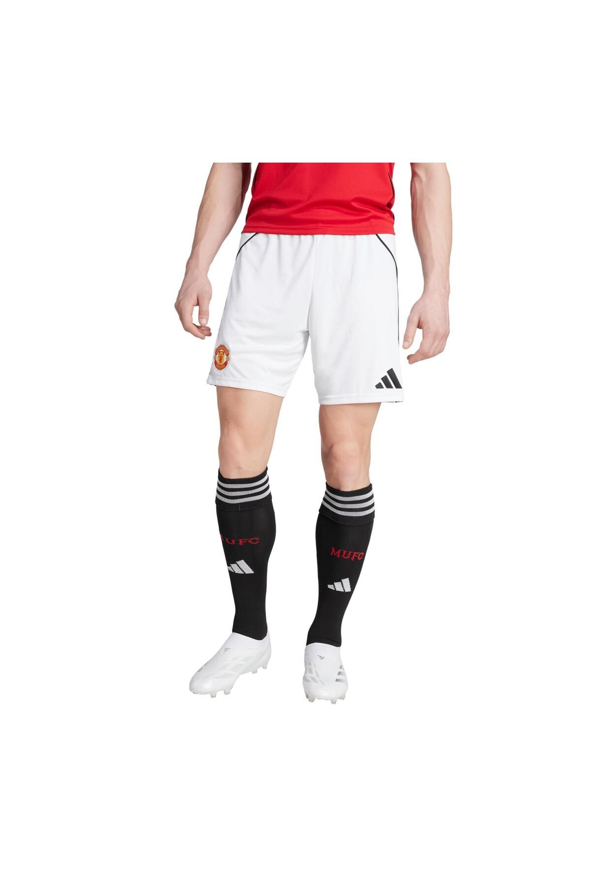 adidas JI7430-E adidas Manchester United 25-26 Home Erkek Şort Ve Kapri Beyaz