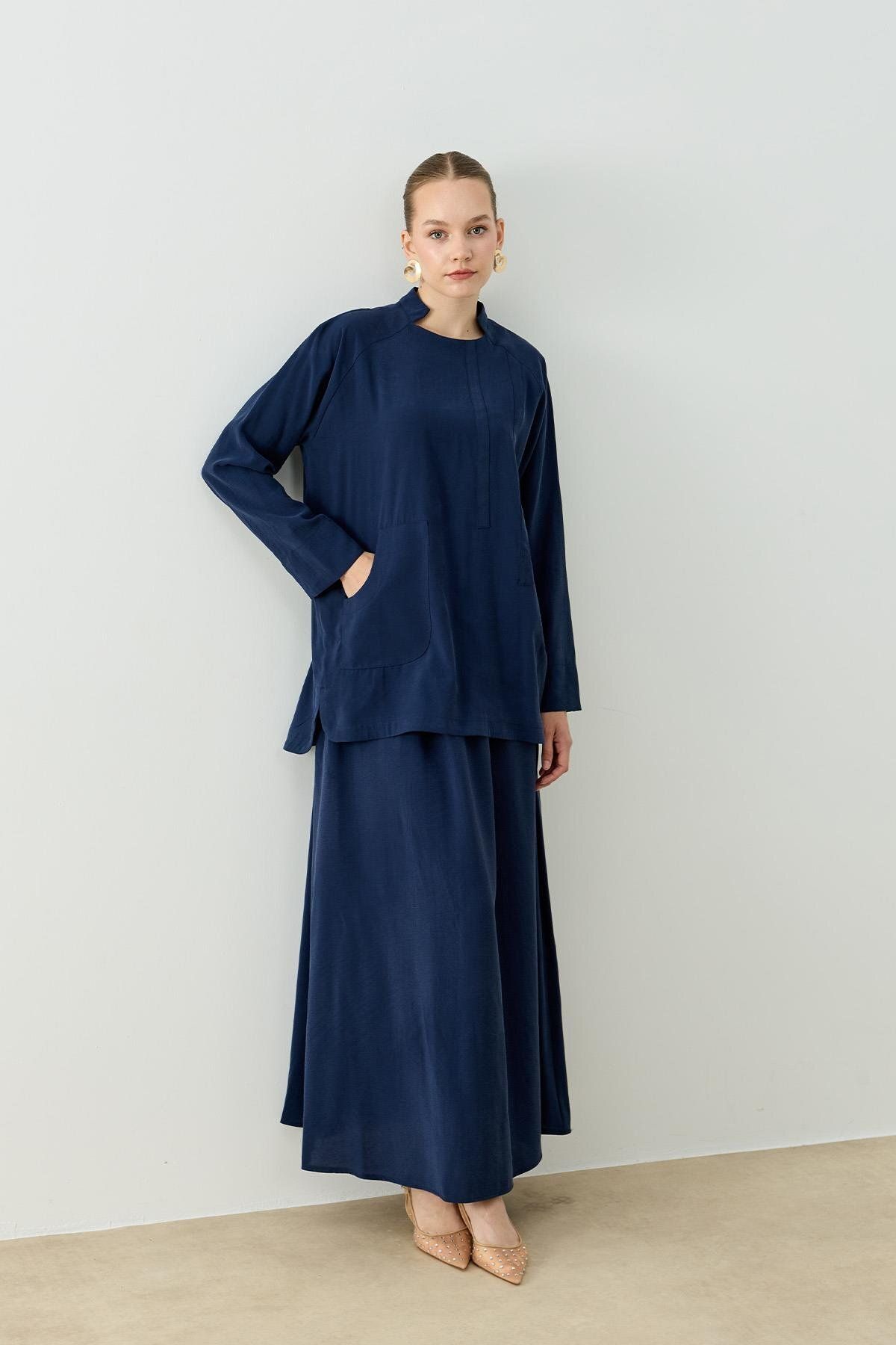 Hilay CAMELIA ETEKLİ TAKIM LACİVERT