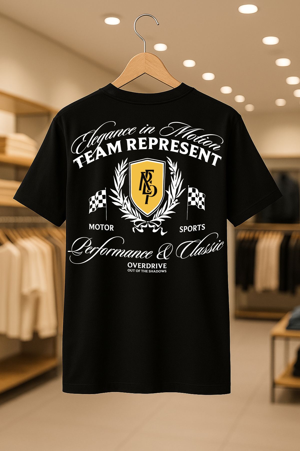 C&C OKULCUNUZ Represent Race Baskılı Oversize Unisex %100 Pamuklu Nefes Alan Kalin Kumaşlı T-shirt