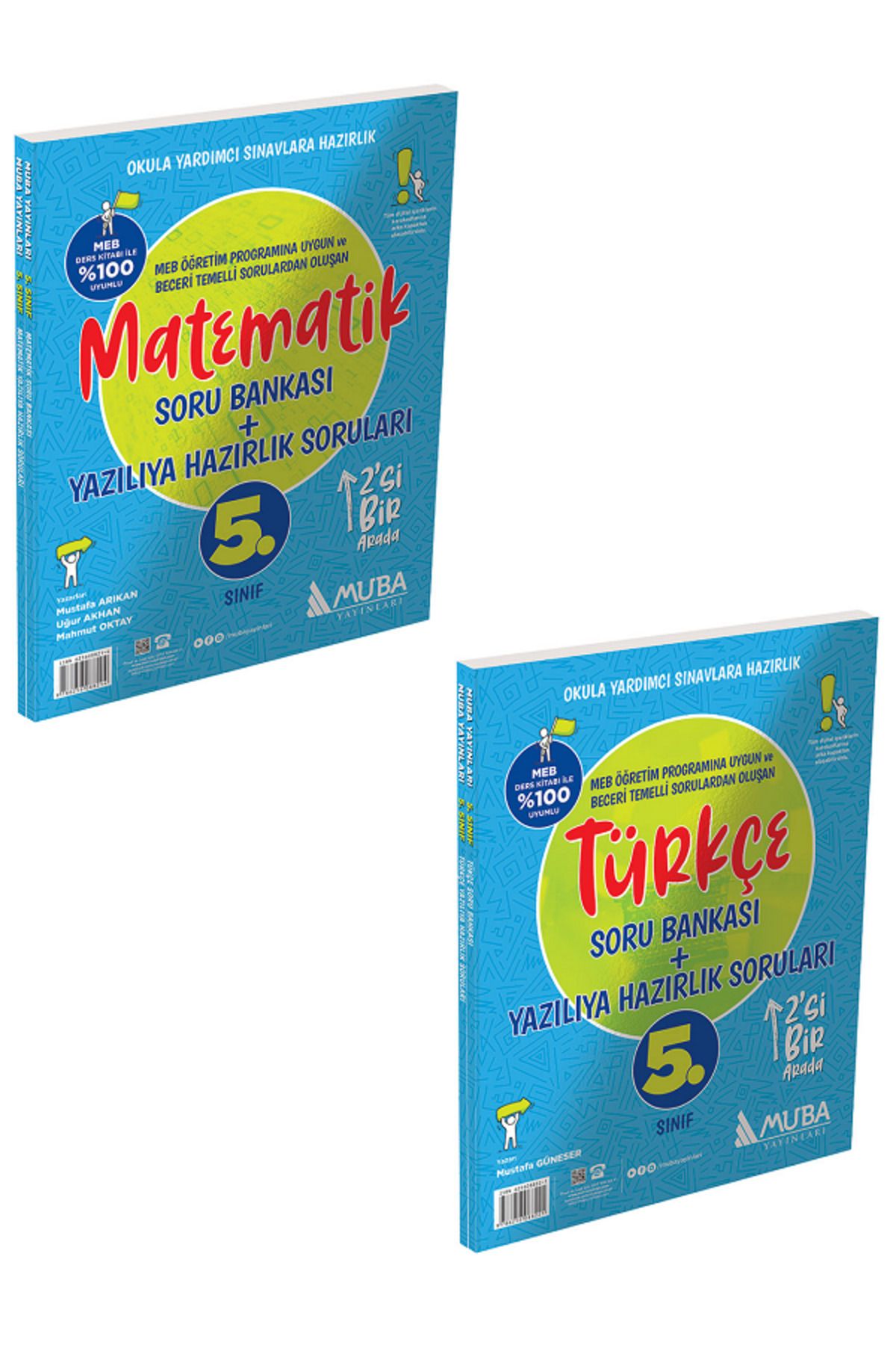 Evrensel İletişim Yayınları 5.Sınıf Muba Matematik Soru Bankası + 5.Sınıf Muba Türkçe Soru Bankası / 2 KİTAP SET