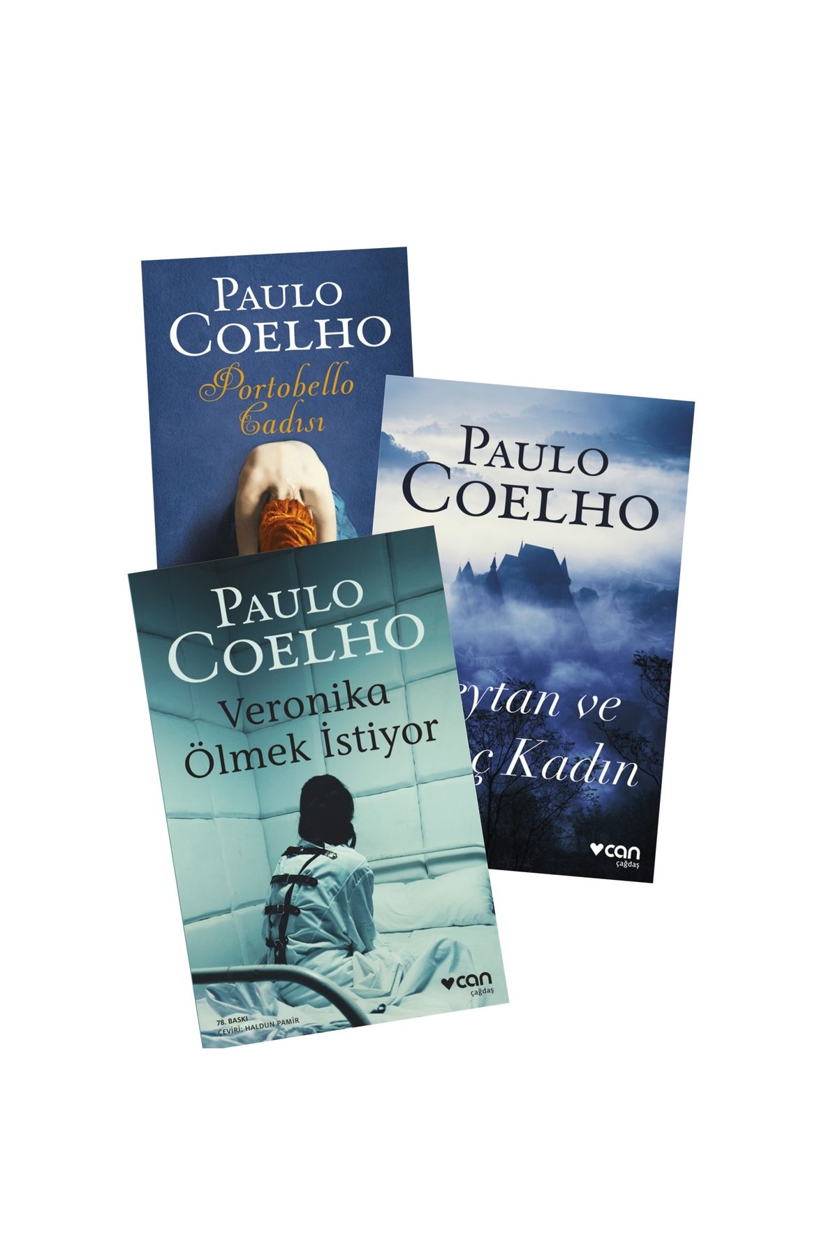 Can Yayınları Portobello Cadısı - Şeytan ve Genç Kadın - Veronika Ölmek İstiyor Paulo Coelho 3 lü Kitap Seti