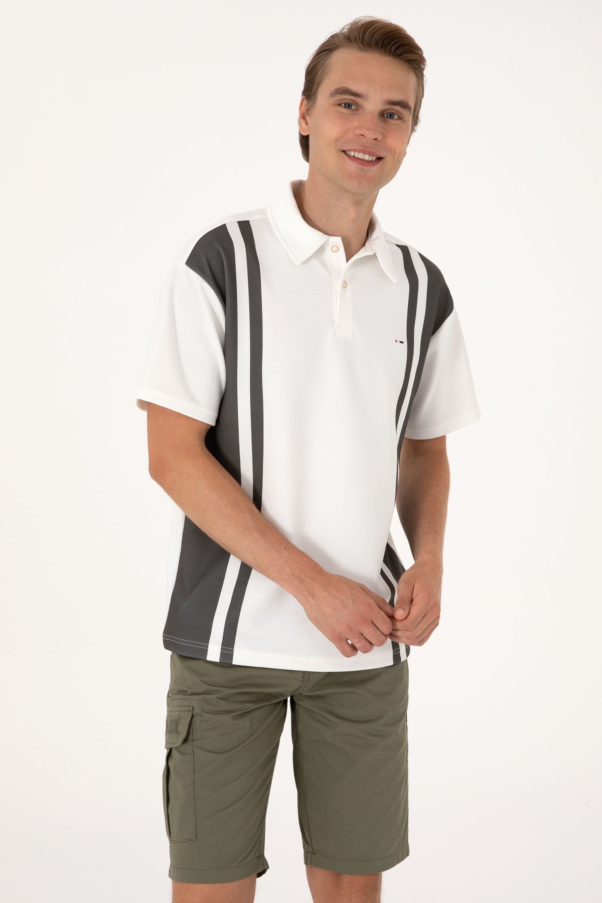 U.S. Polo Assn. Erkek Vizon Tişört 50300001-VR052