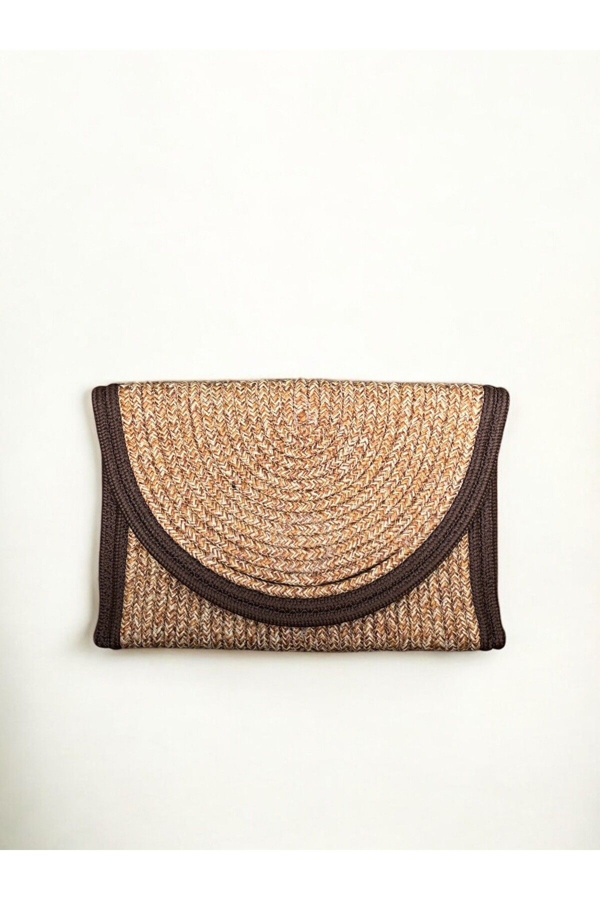 ila bags Yaz Clutch Örme Taba Çanta