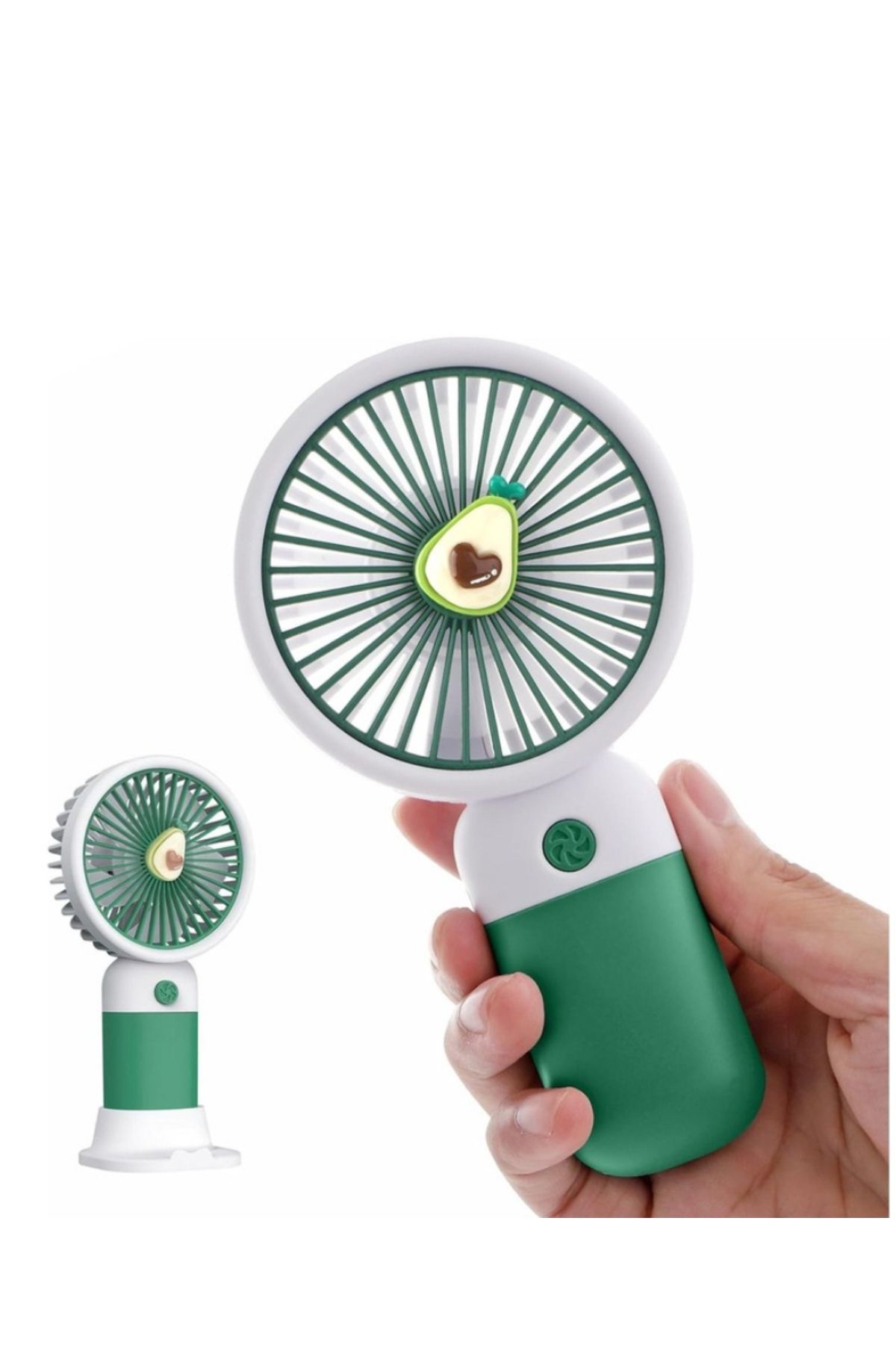 BGGTech Meyve Figürlü Mini Fan Şerjlı El Vantilatörü Taşınabilir Soğutucu