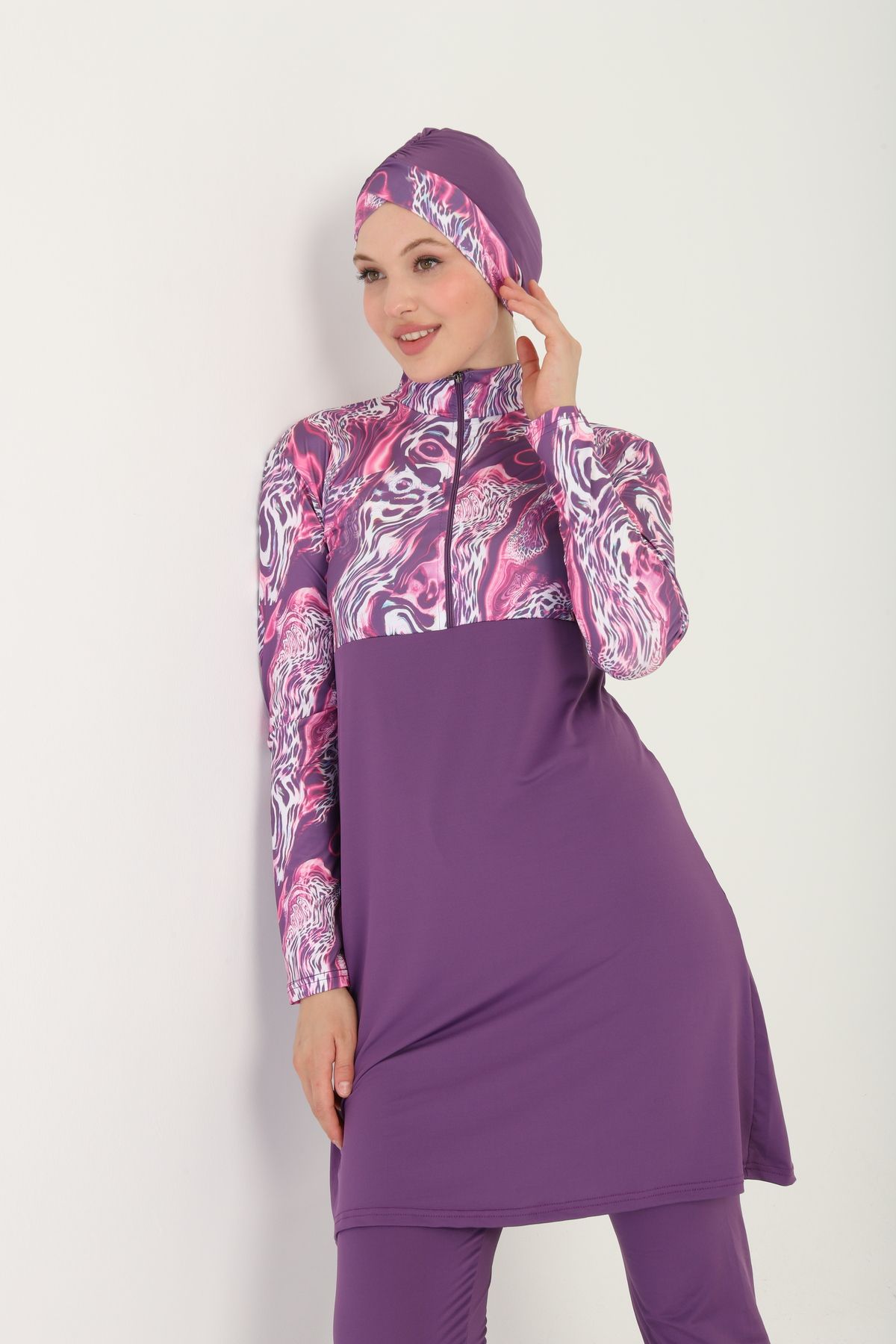 TRENDT MODA FUL RİKLALI ELBİSE TAYİT BONE BÜSTÜYER DÖRTLÜ TAKIM