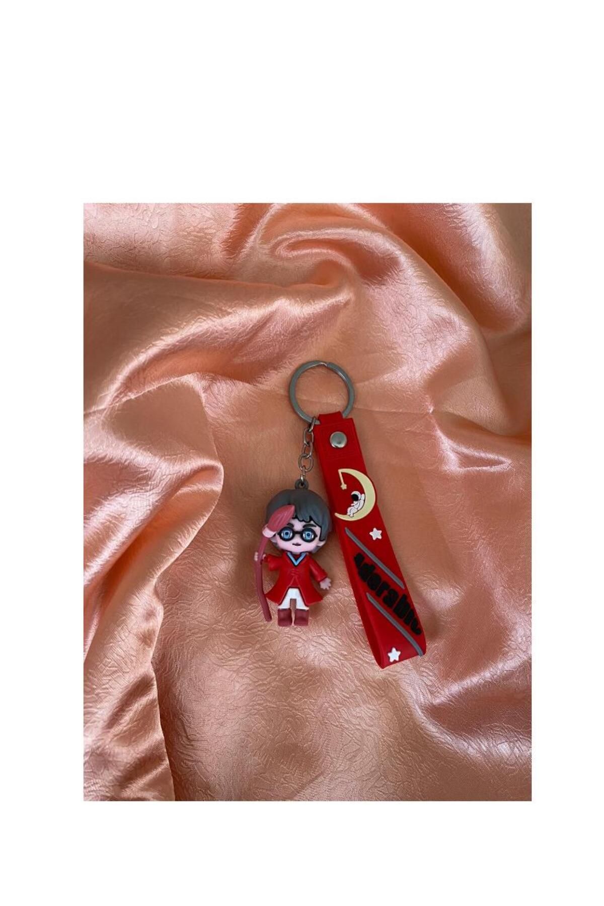 MODA harry poter anime figür silikon anahtarlık