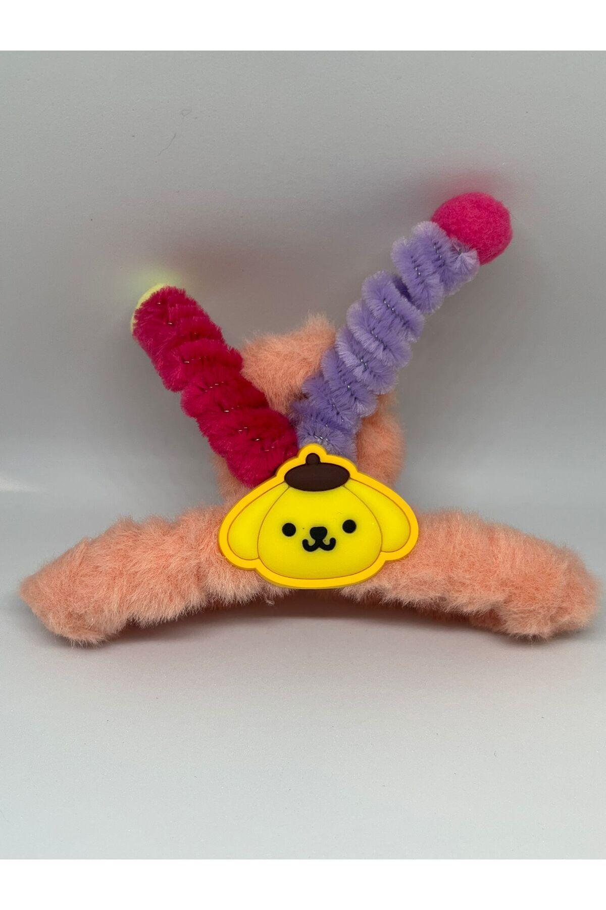 YASİNHOME POMPOMPURİN ANTENLİ PELUŞ MANDAL TOKA