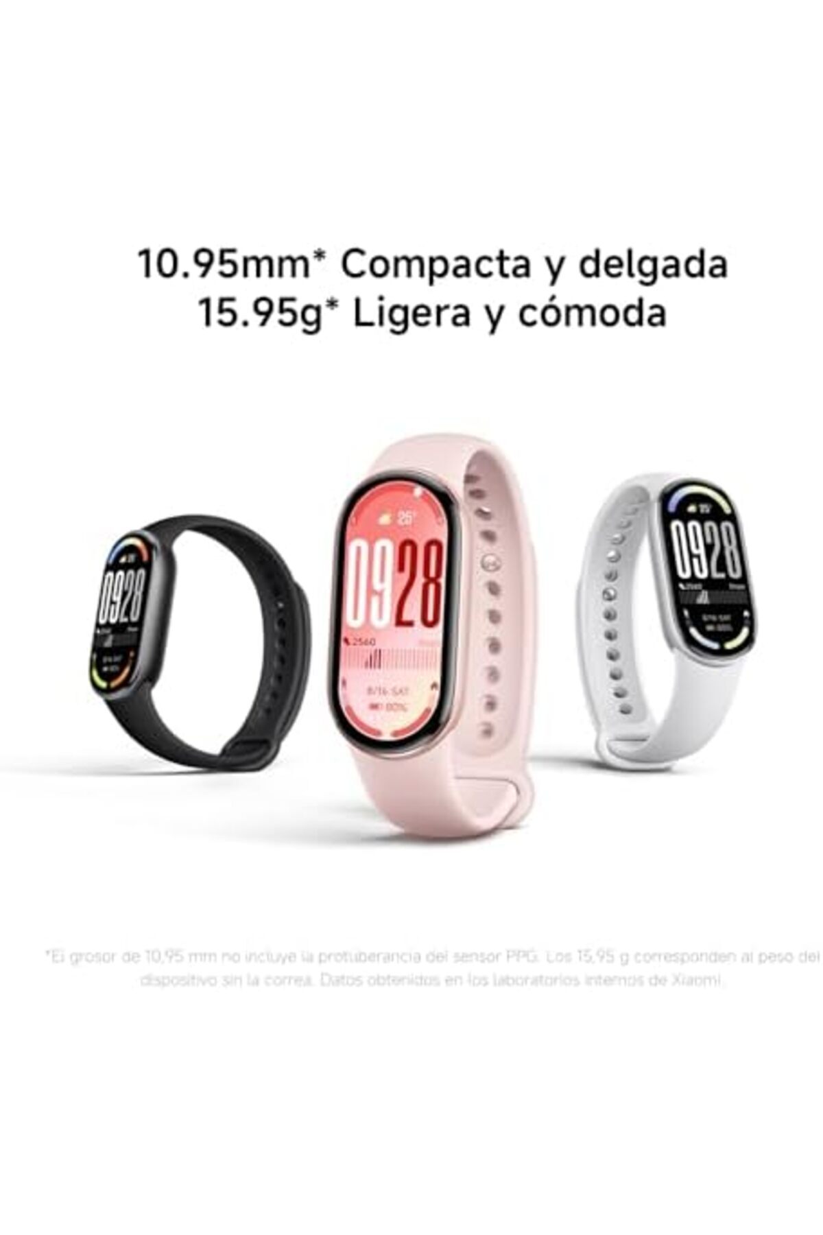 Xiaomi-Smart Band 10 with AMOLED 1.75-Inch Display, Up to 21 Days, Frosted Silver 5
