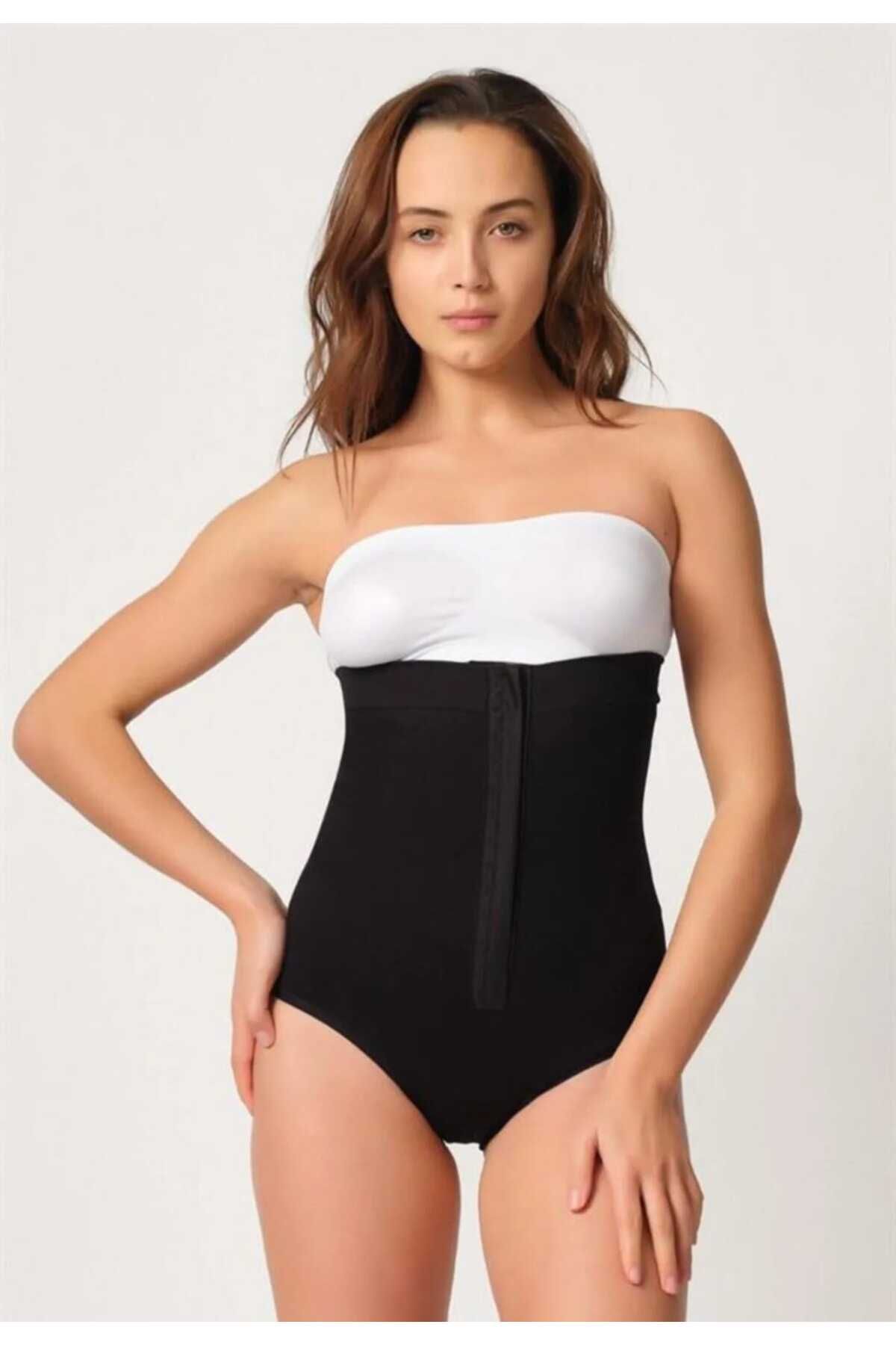 CENGİZ ÇEYİZ LİZA 13004 AGRAFLI Slip Korse Siyah