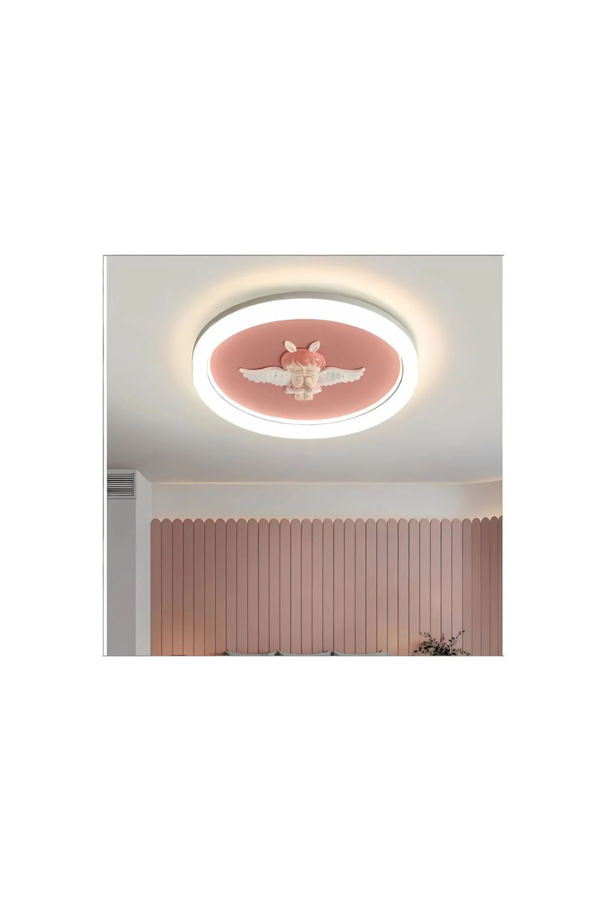 Forever market Melek Modern Tasarım 3 Renk Ledli Plafonyer Ledli Avize Çoçuk Odası Avizesi