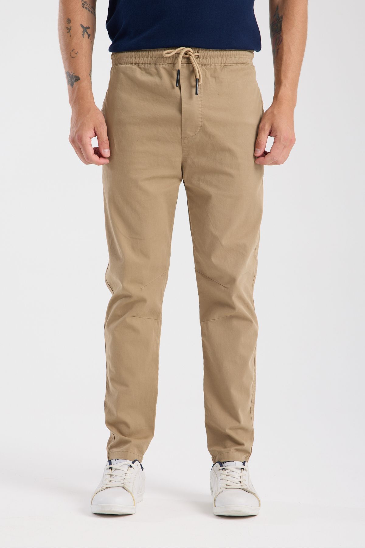 hateko Raus Denim Beli İpli Chino Jogger Pantolon