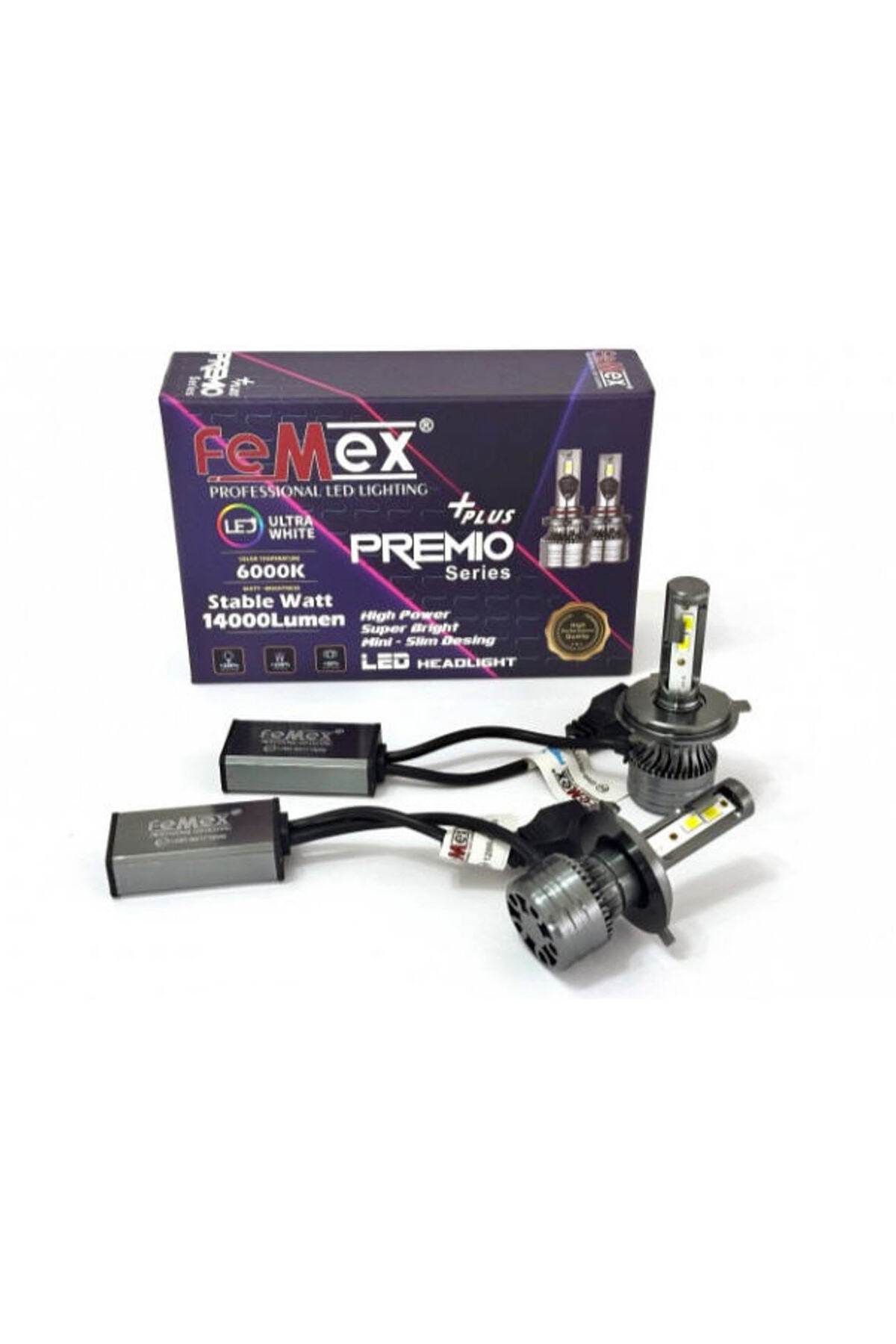 FEMEX Premio Plus H4 Şimşek Etkili Led Xenon 14000 Lumen - Fiyatı