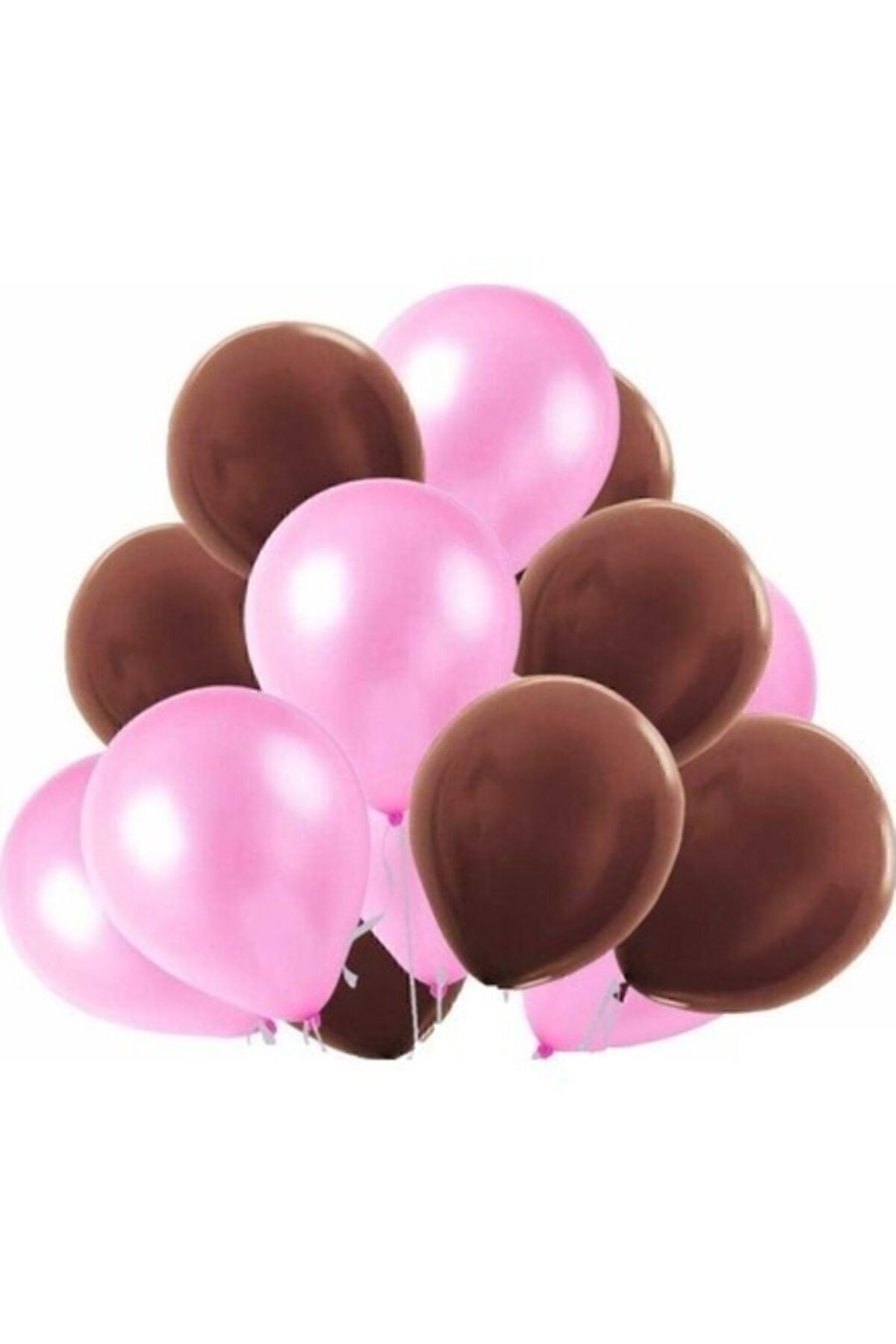 Store 20 Adet Metalik Pempe, Kahverengi Balon Konsepti-uçan-güzel Balon
